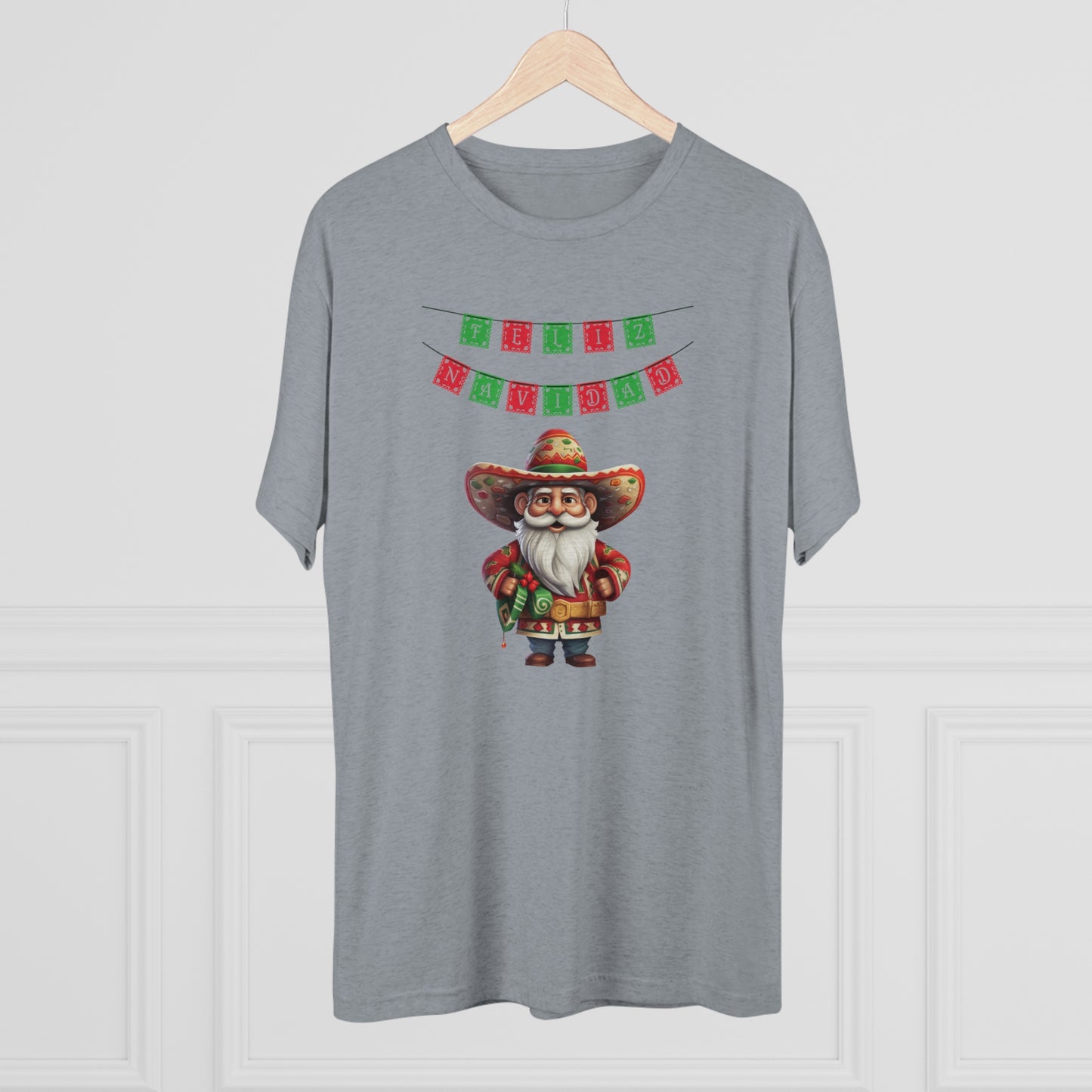 Feliz Navidad I, Unisex Tri-Blend Crew Tee