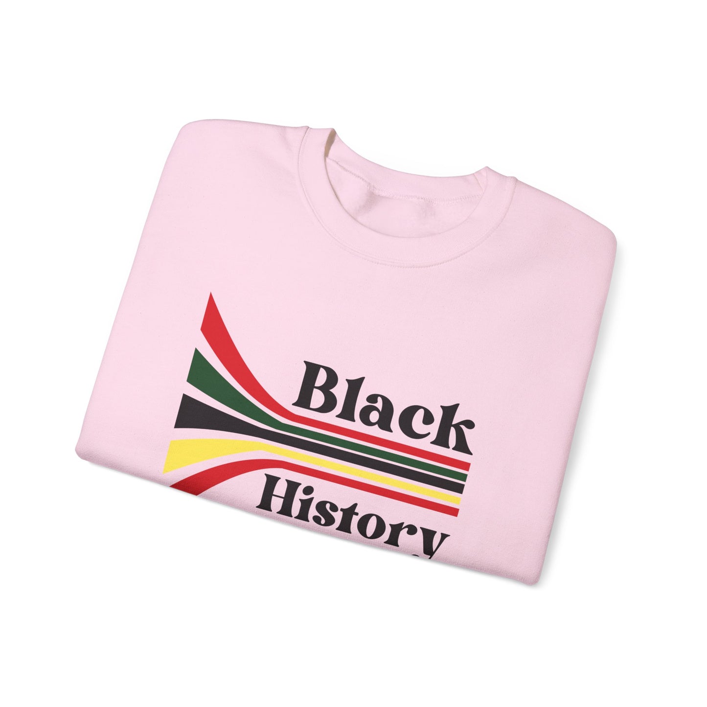 Chefao Retro Black History Month Emblem III, Unisex Heavy Blend™ Crewneck Sweatshirt