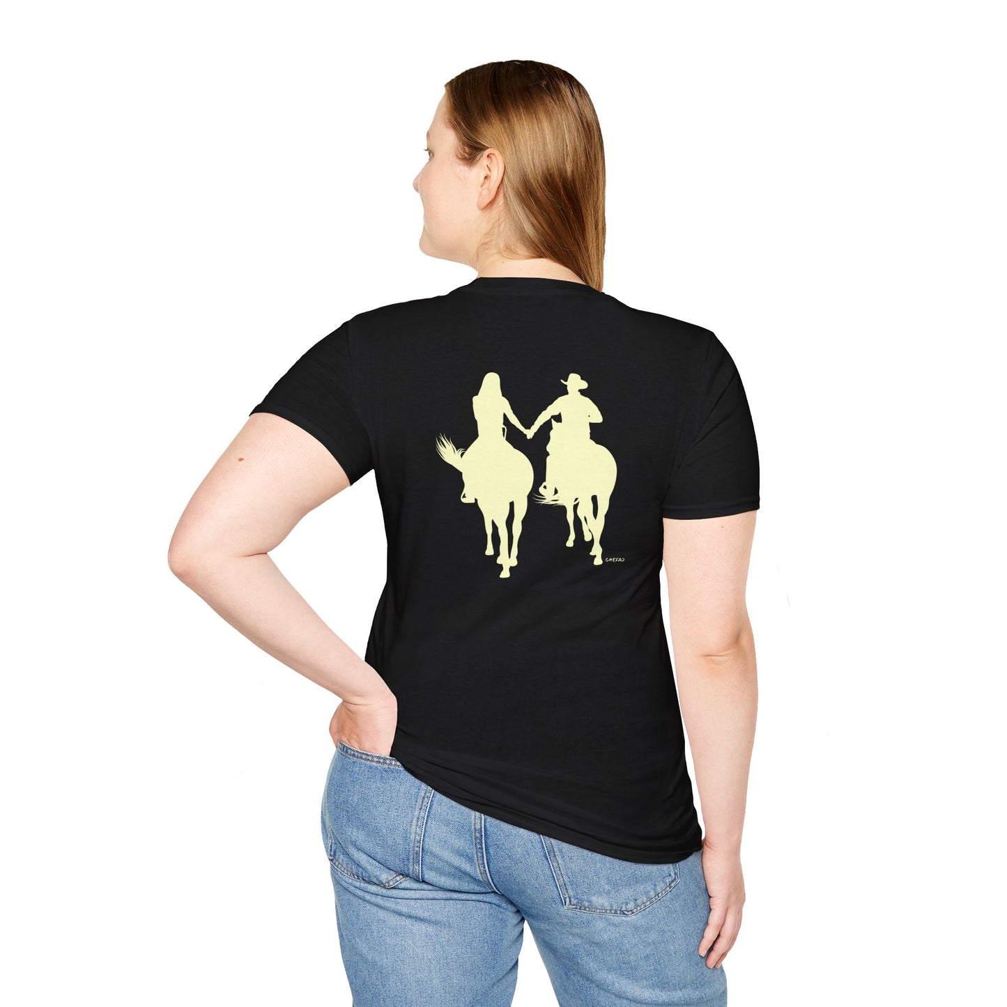 Chefao Cowboy and Cowgirl I, Unisex Softstyle T-Shirt