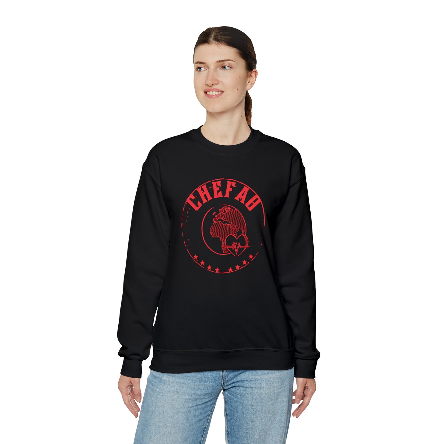 Chefao Travel I, Unisex Heavy Blend Crewneck Sweatshirt