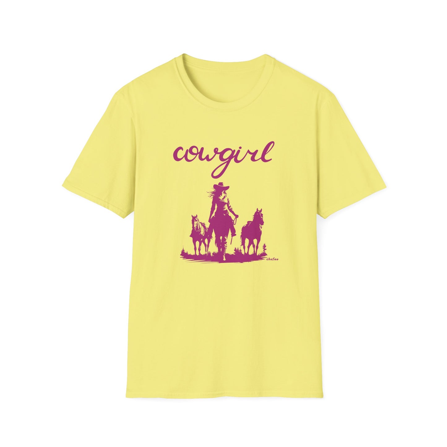 Chefao Cowgirl VI, Unisex Softstyle T-Shirt