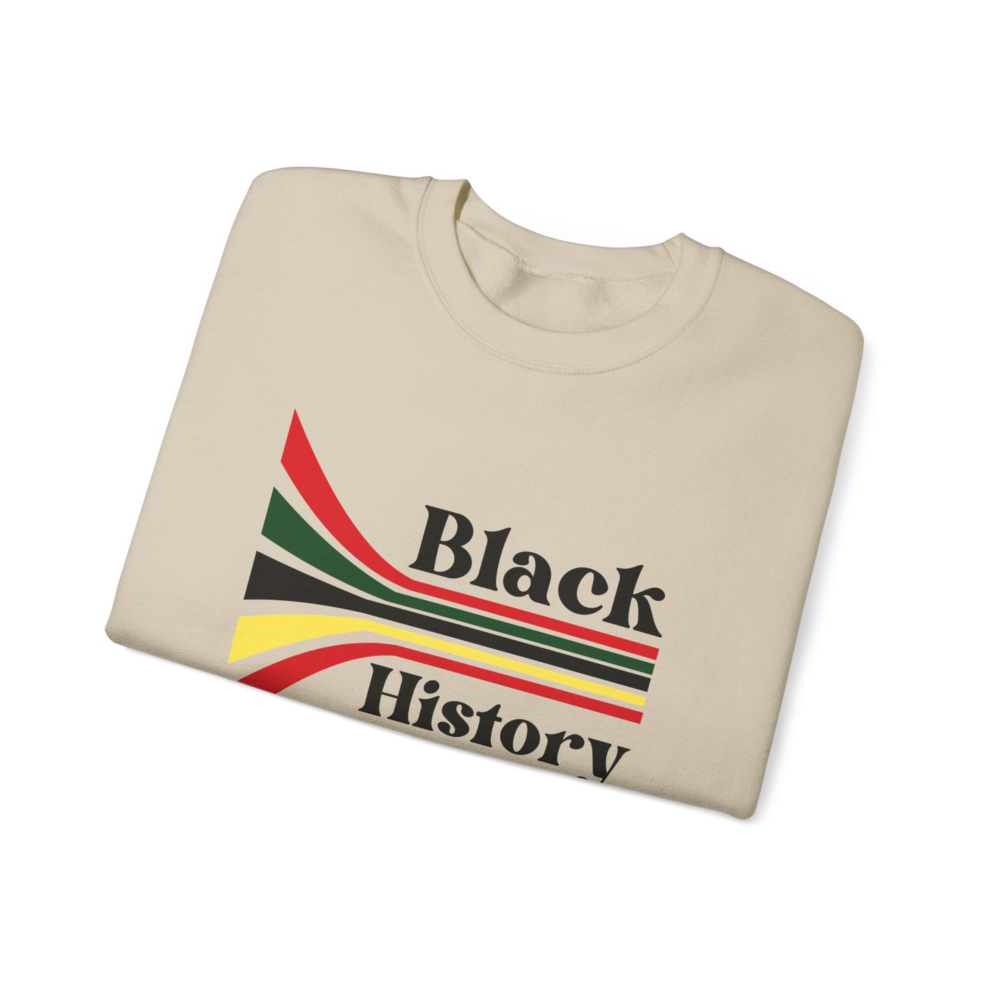 Chefao Retro Black History Month Emblem III, Unisex Heavy Blend™ Crewneck Sweatshirt