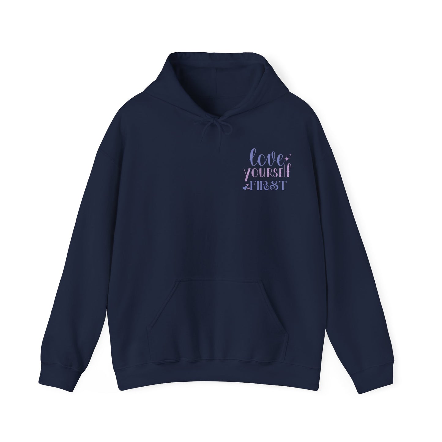 Love Yourself First I, Unisex Heavy Blend Hooded Sweatshirt