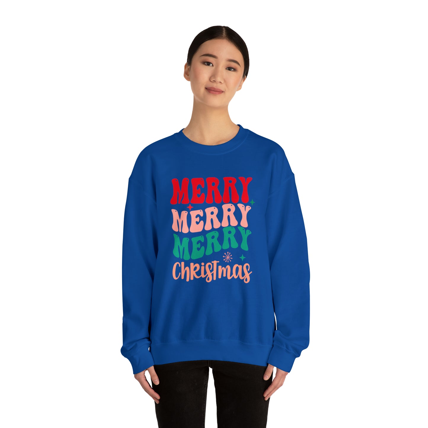 Merry Christmas II, Unisex Heavy Blend Crewneck Sweatshirt