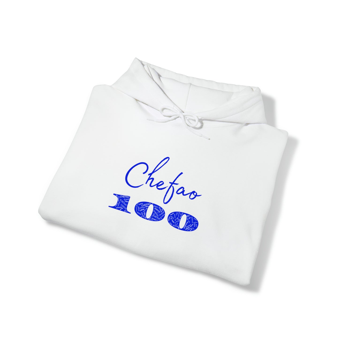 Chefao 100 I Blue, Unisex Heavy Blend™ Hooded Sweatshirt