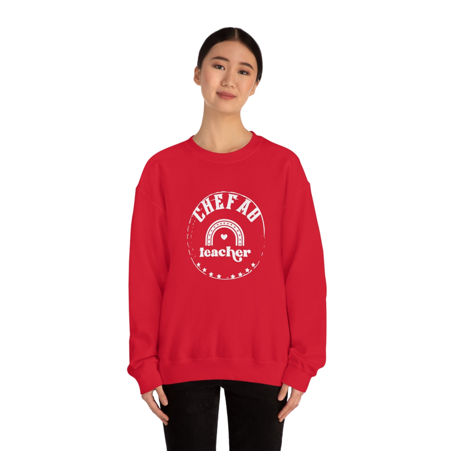 Chefao Teacher III, Unisex Heavy Blend Crewneck Sweatshirt