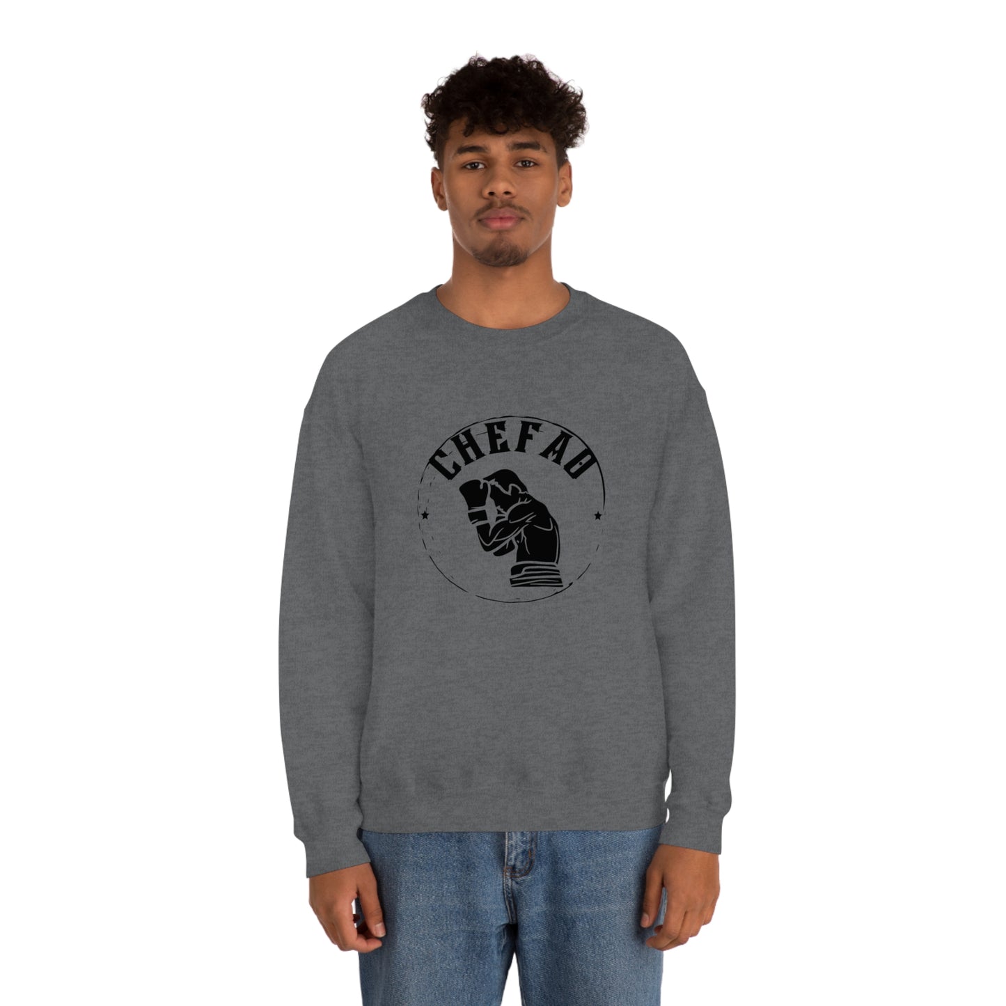 Chefao Boxer I, Unisex Heavy Blend Crewneck Sweatshirt