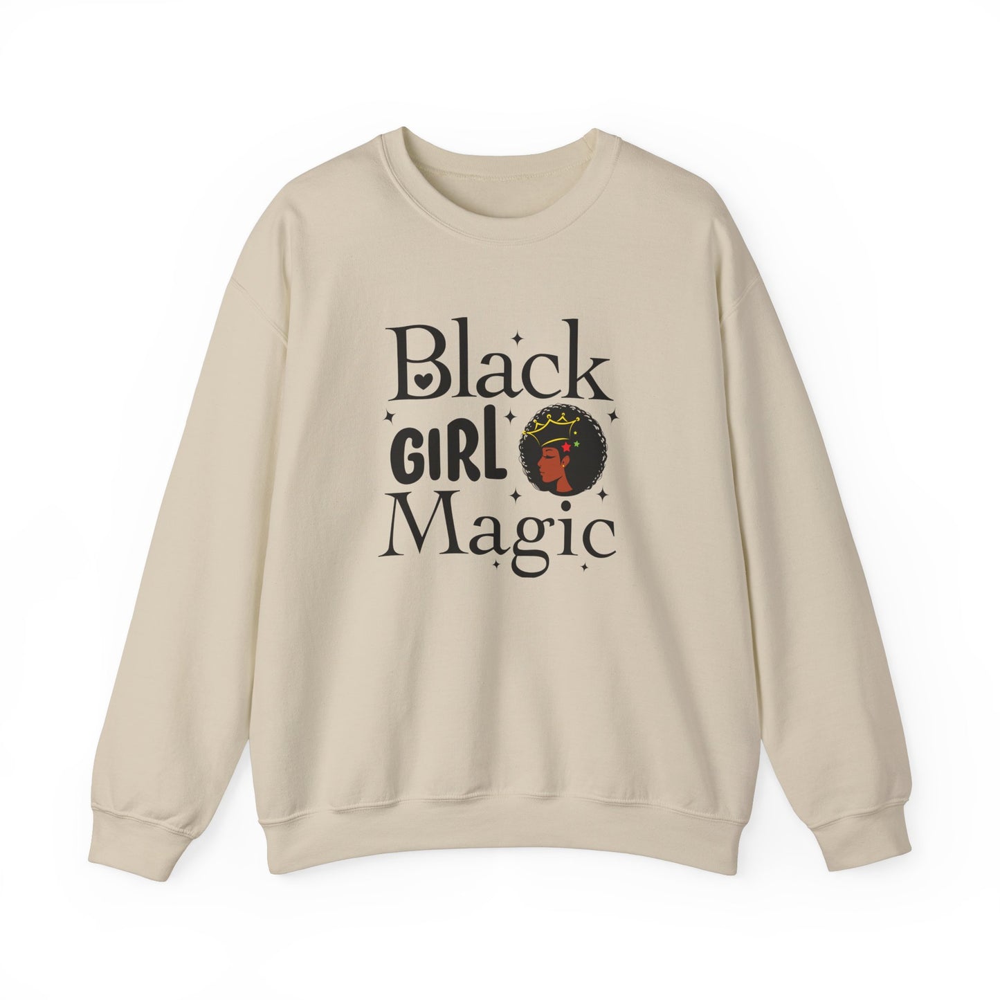 Chefao Black Girl Magic I, Unisex Heavy Blend™ Crewneck Sweatshirt
