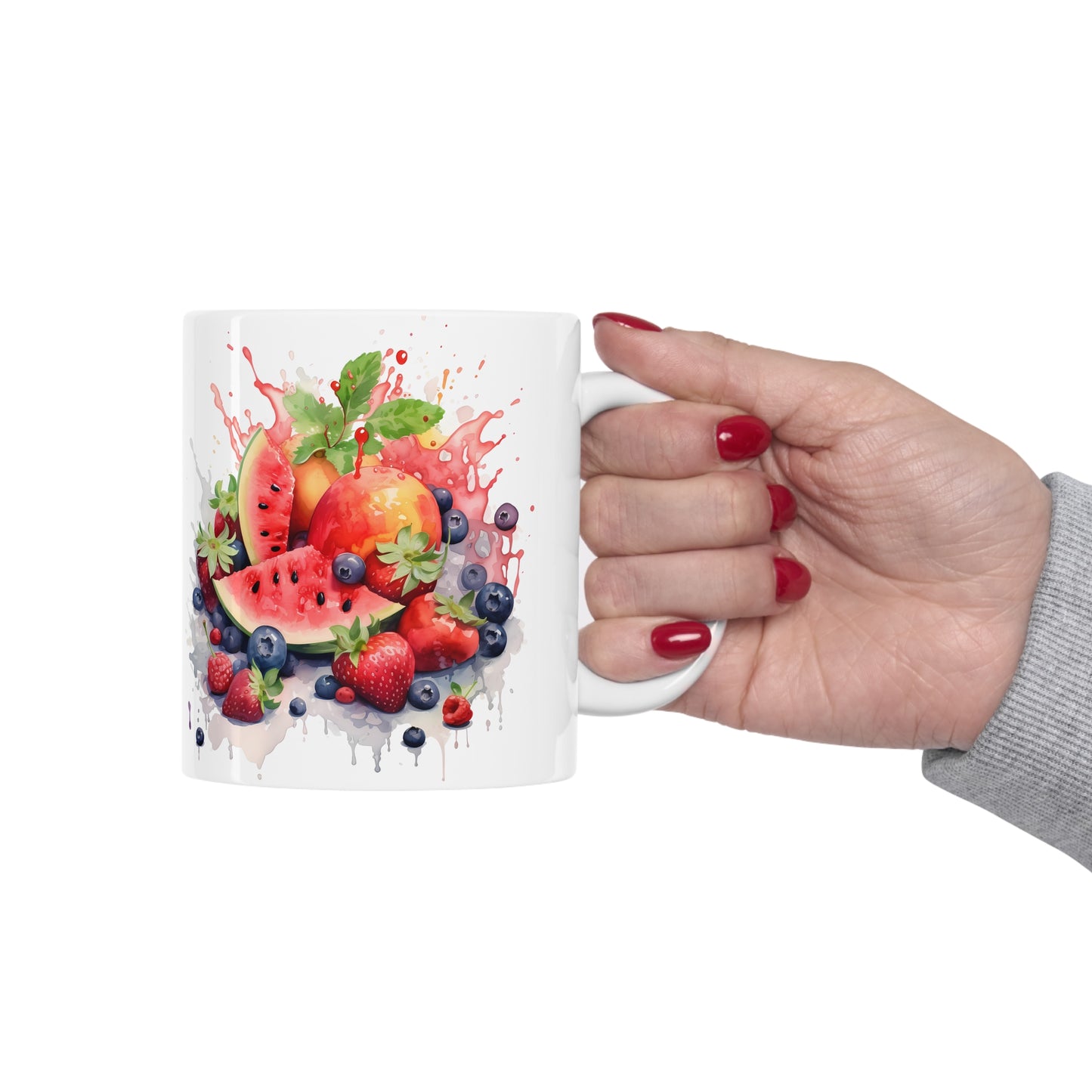 Summer Fruits Coffee Mug, 11oz