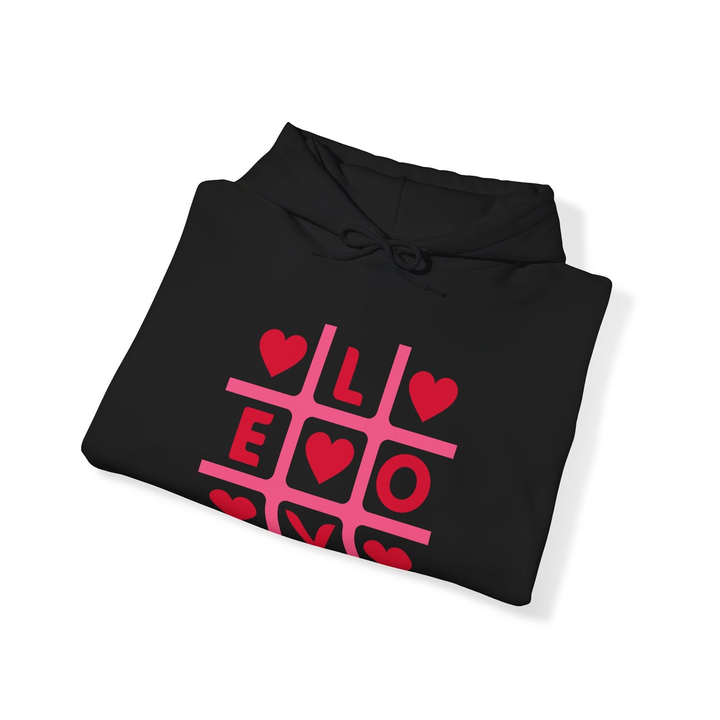 Chefao Love Tic Tac Toe I, Unisex Heavy Blend Hooded Sweatshirt