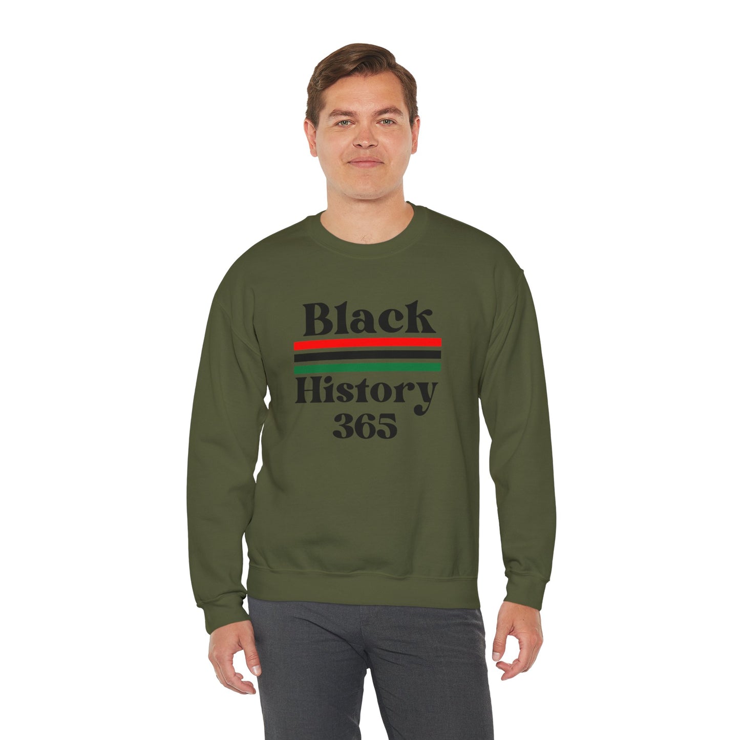 Chefao Black History 365, Unisex Heavy Blend™ Crewneck Sweatshirt