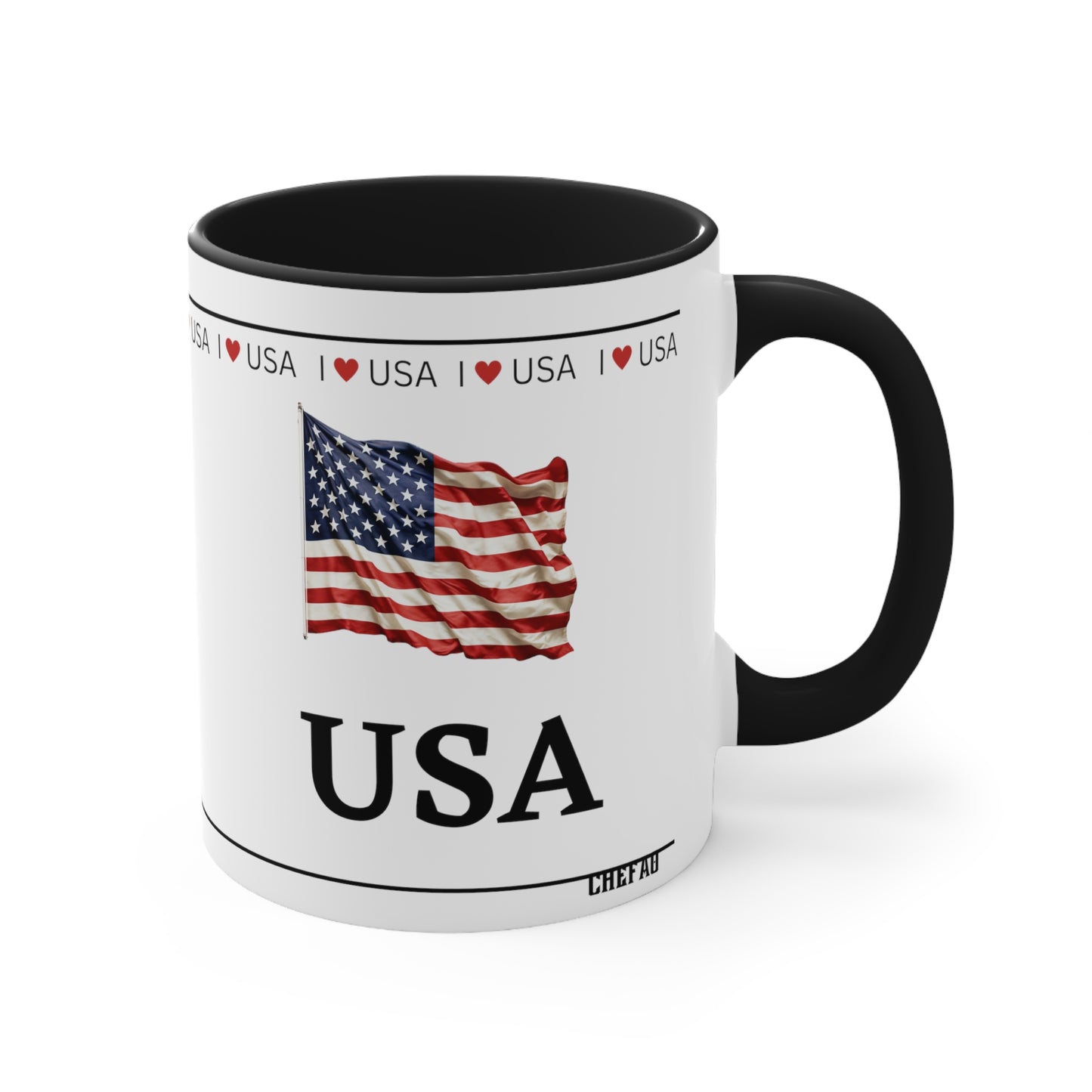 I Love USA - Coffee Mug, 11oz