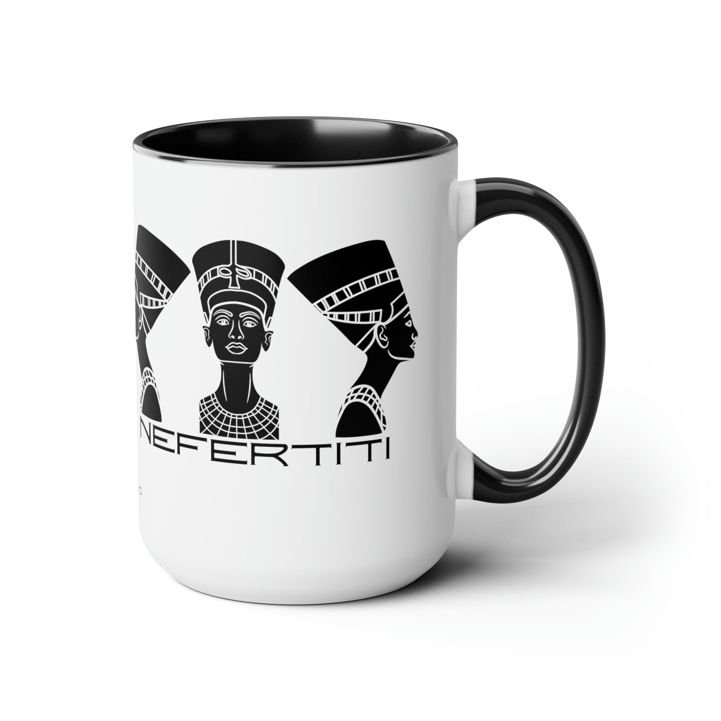 Nefertiti I, Two-Tone Coffee Mugs, 15oz