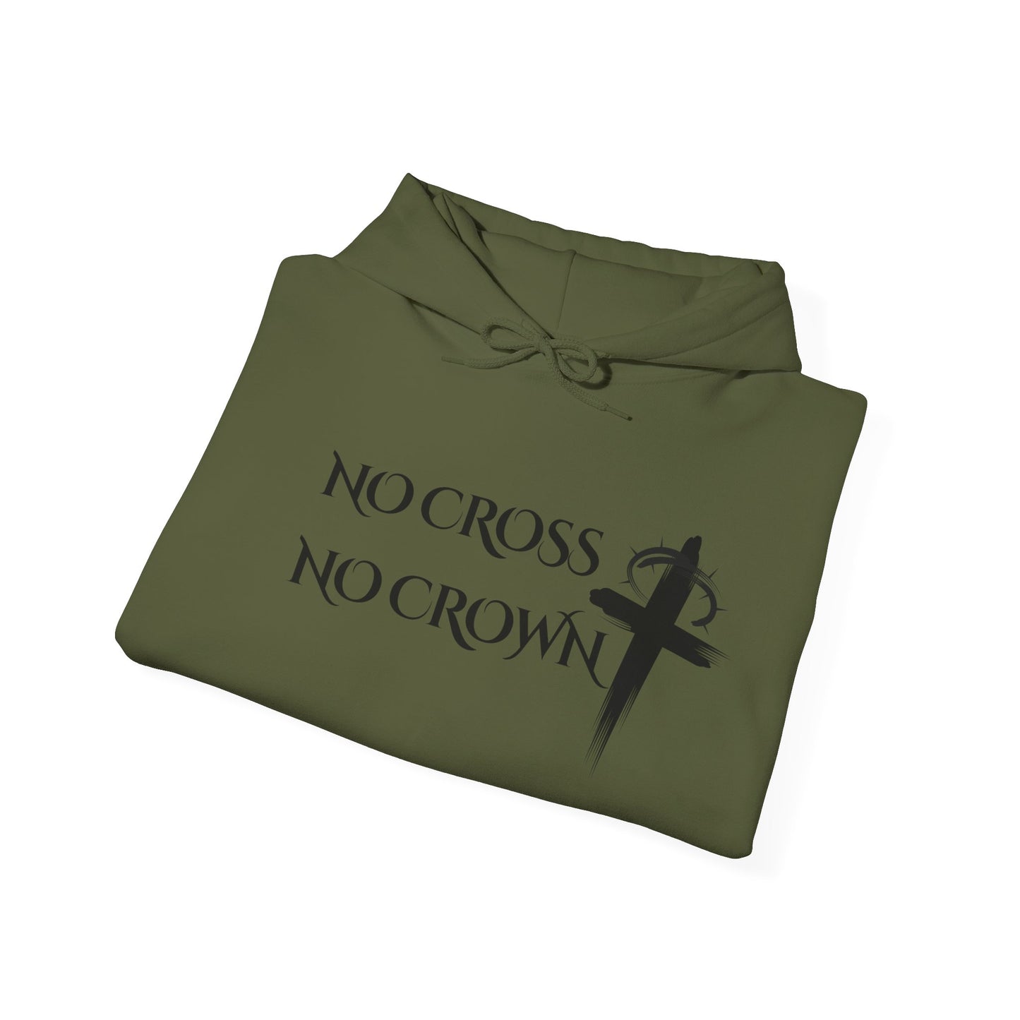 No Cross No Crown, Unisex Heavy Blend™ Hooded Sweatshirt