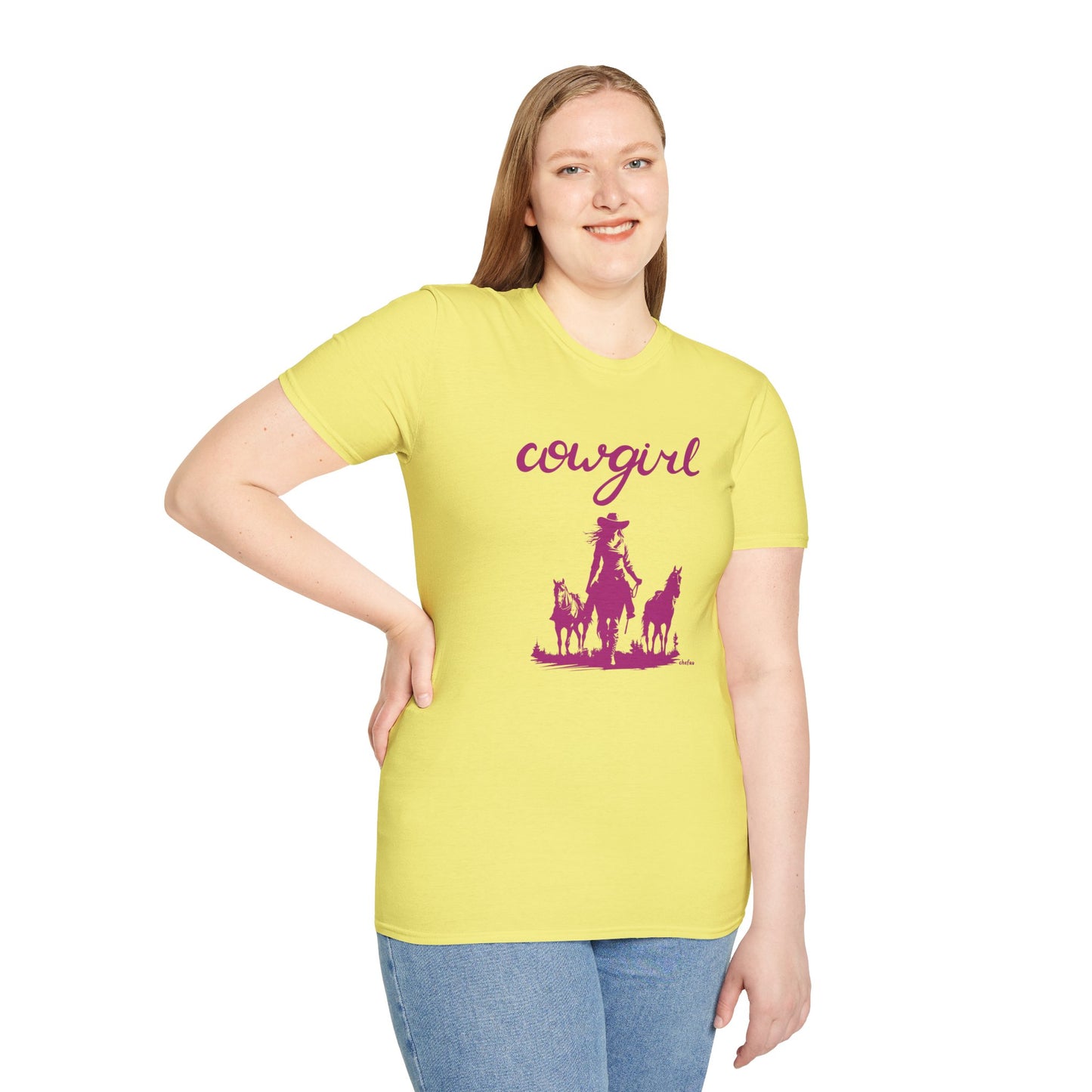 Chefao Cowgirl VI, Unisex Softstyle T-Shirt
