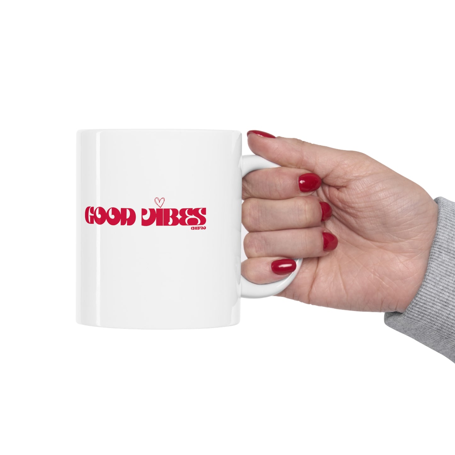 Good Vibes I, White Coffee Mug, 11oz