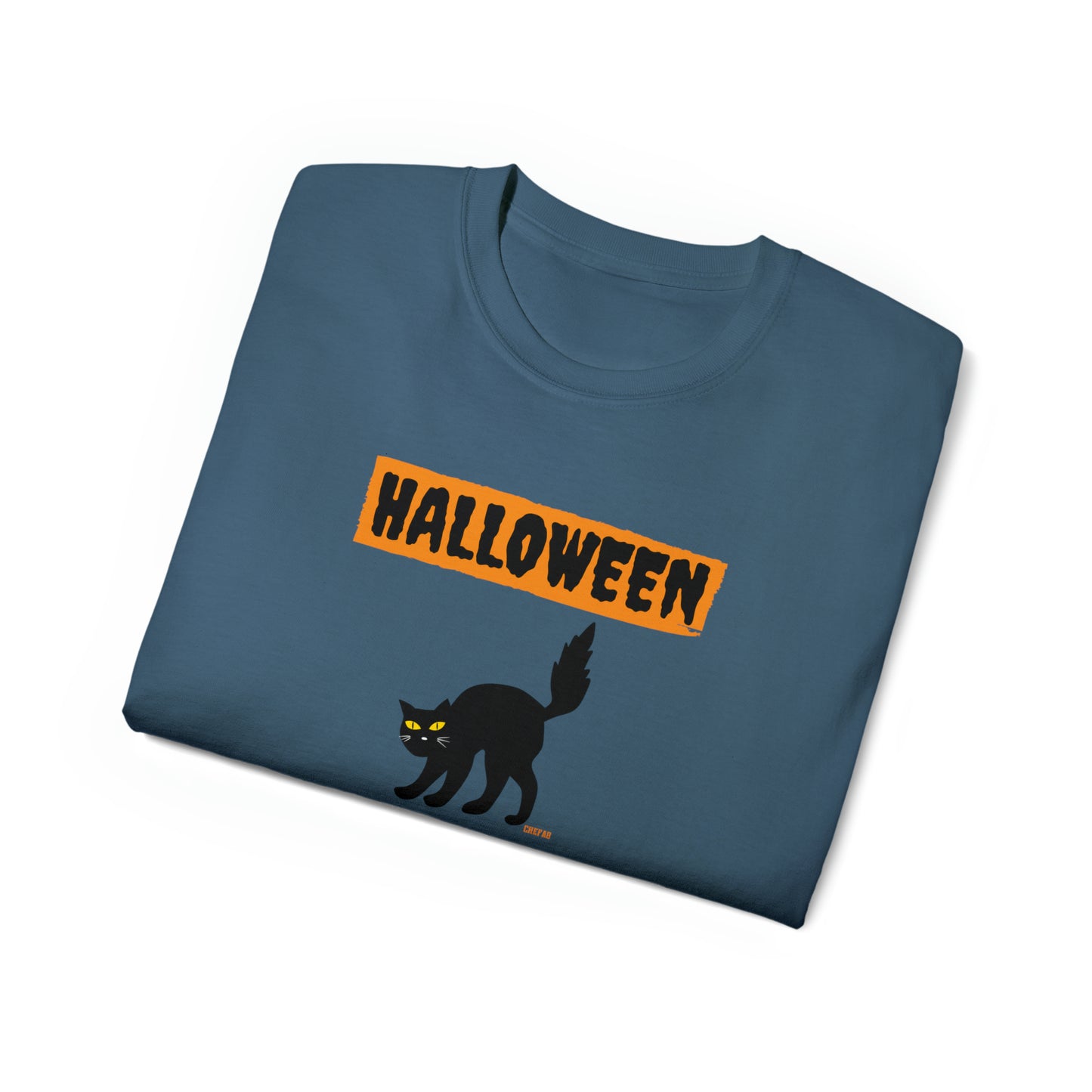 Halloween Cat, Unisex Ultra Cotton Tee