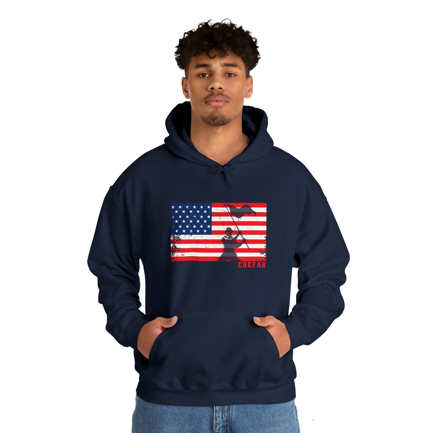 Chefao Military II, Unisex Heavy Blend Hooded Sweatshirt