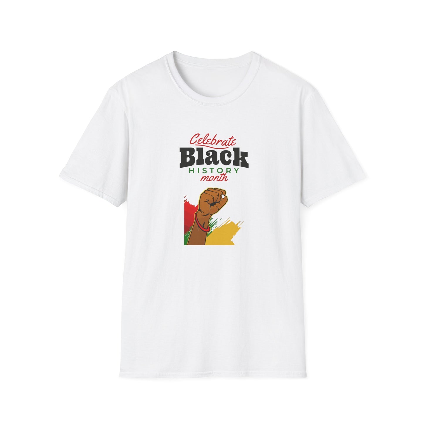 Celebrate Black History Month I, Unisex Softstyle T-Shirt