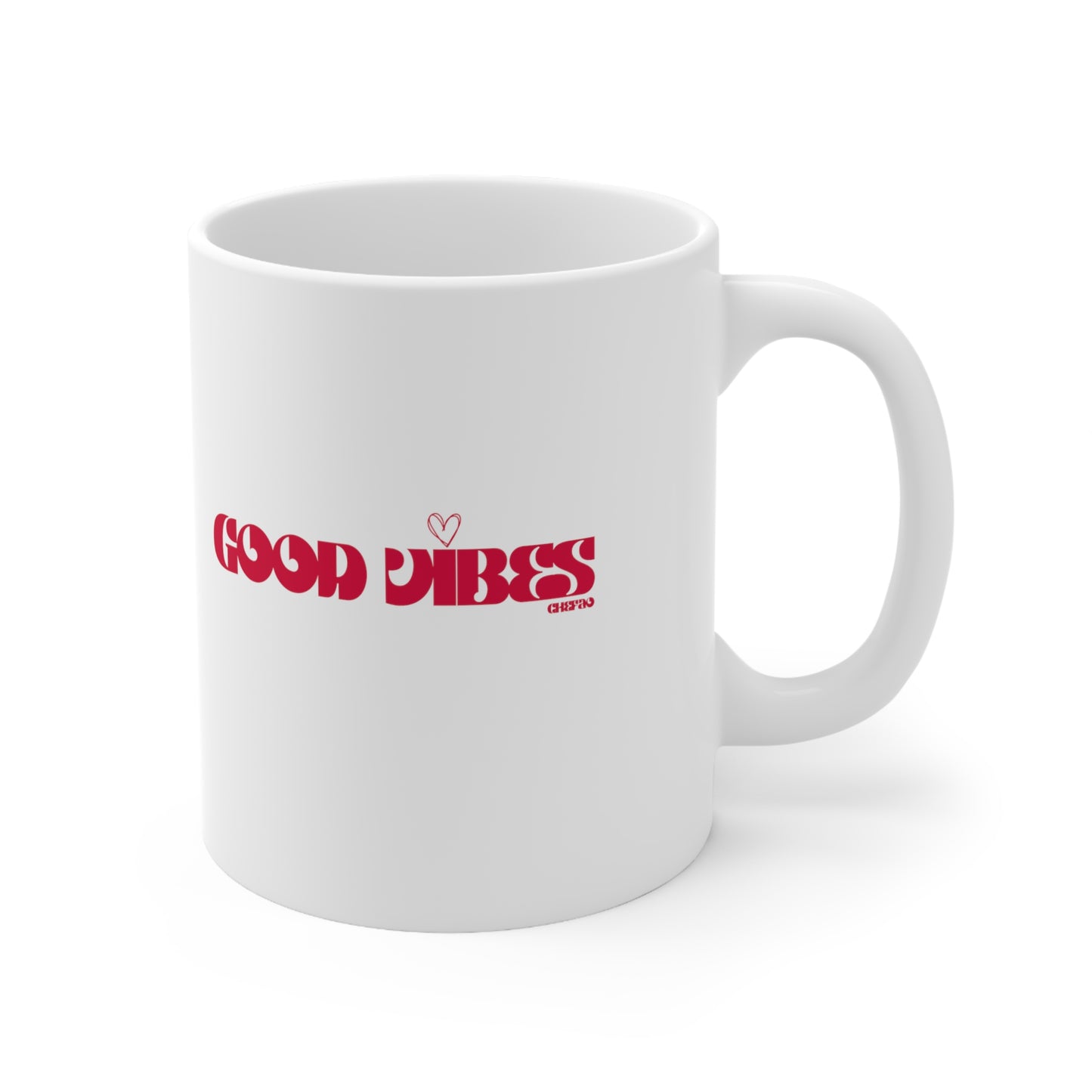 Good Vibes I, White Coffee Mug, 11oz