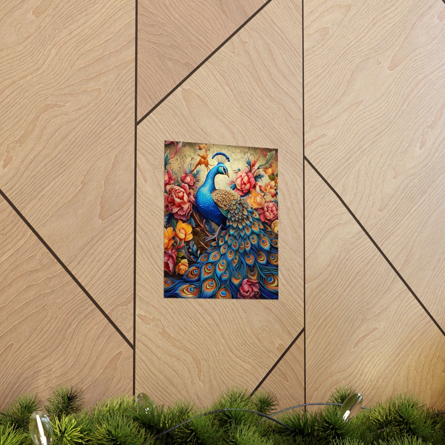 Peacock, Premium Matte Vertical Posters