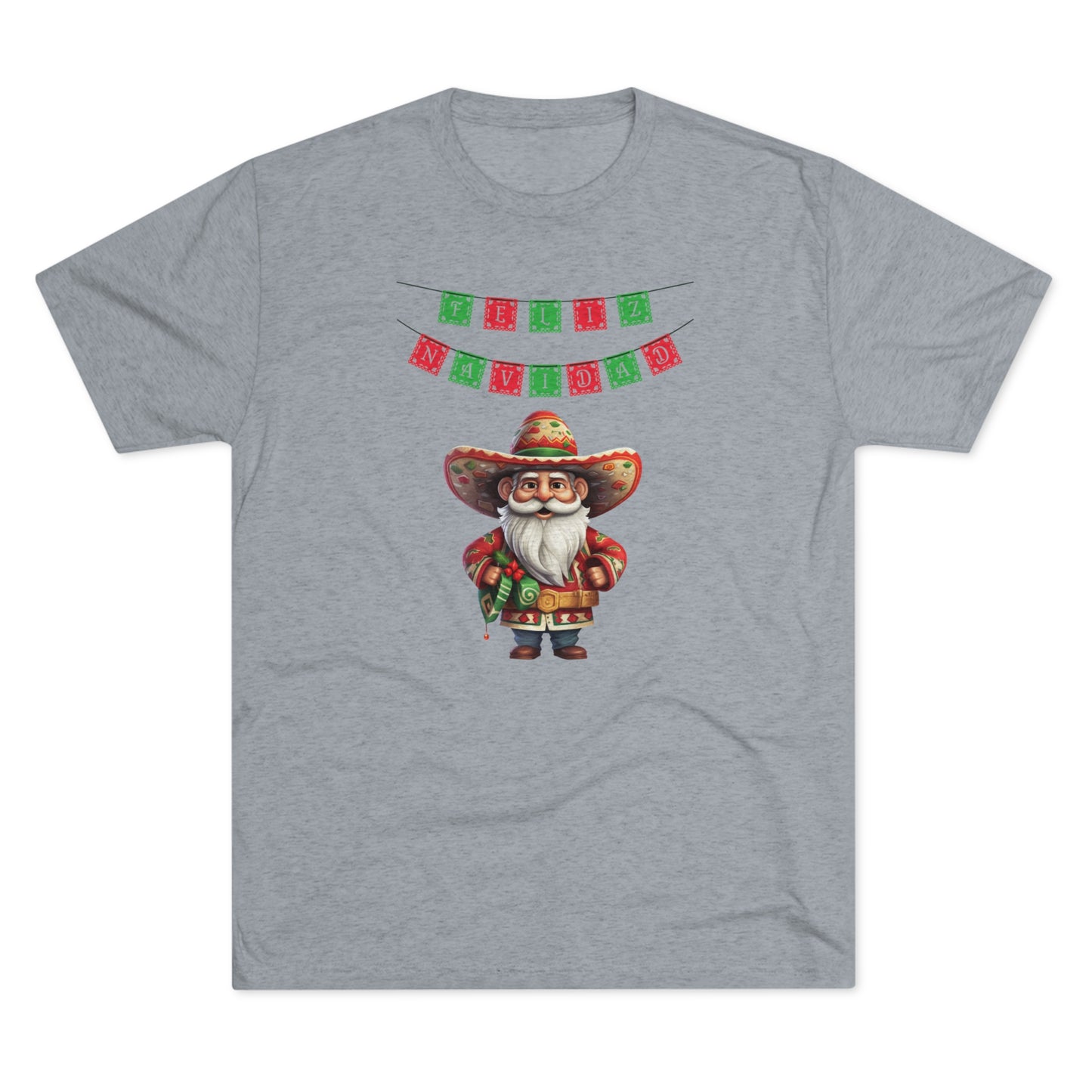 Feliz Navidad I, Unisex Tri-Blend Crew Tee