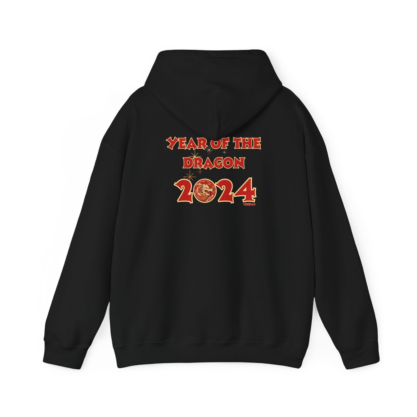Year of the Dragon 2024, Unisex Heavy Blend Hooded Sweatshirt