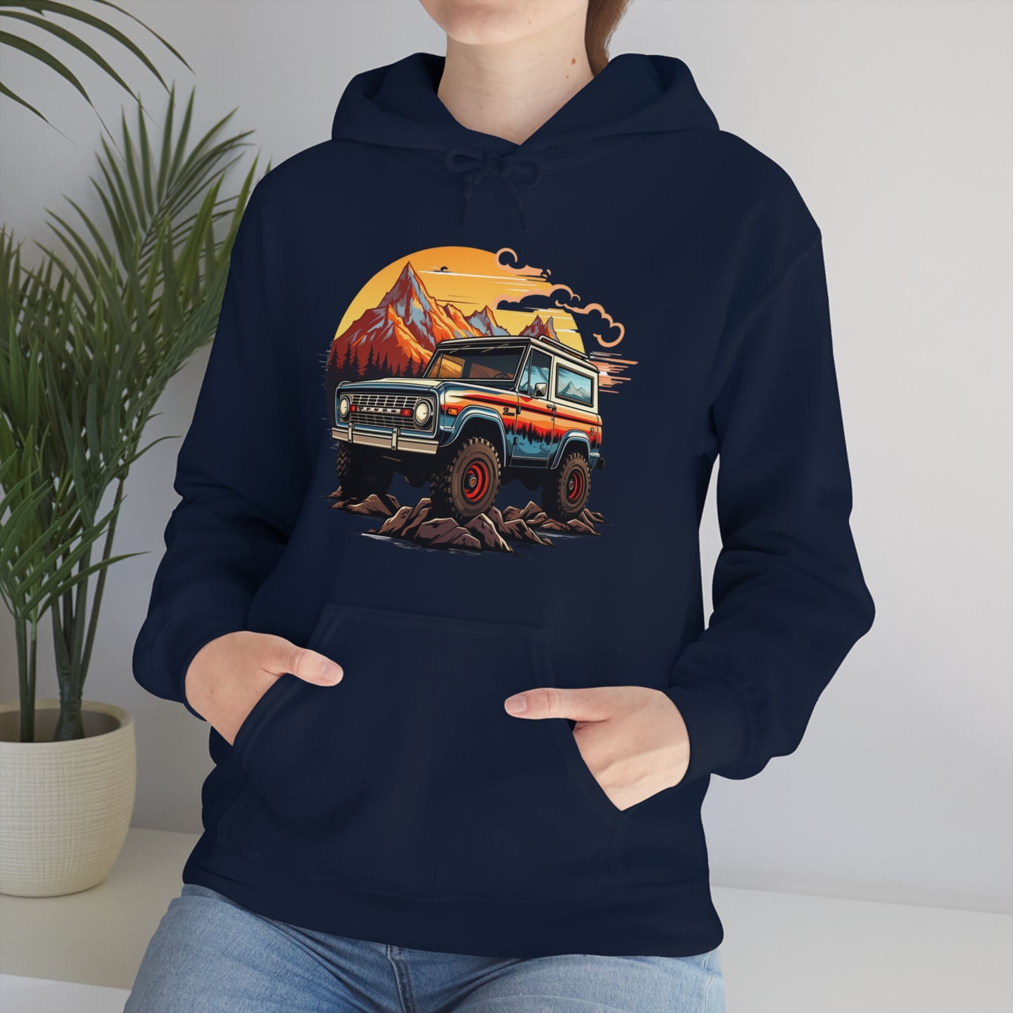 Retro, Rugged Charm, Unisex Heavy Blend Hooded Sweatshirt