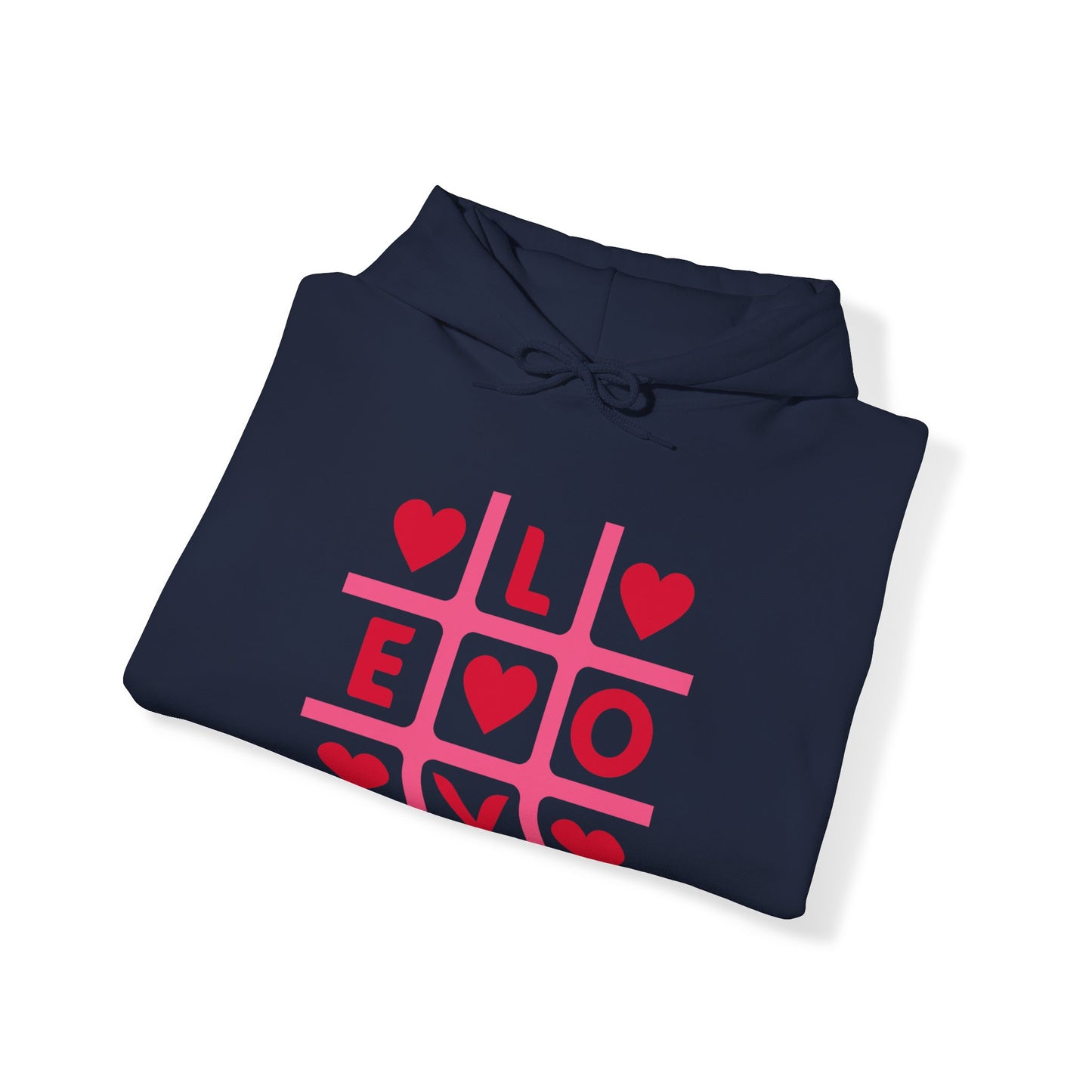 Chefao Love Tic Tac Toe I, Unisex Heavy Blend Hooded Sweatshirt
