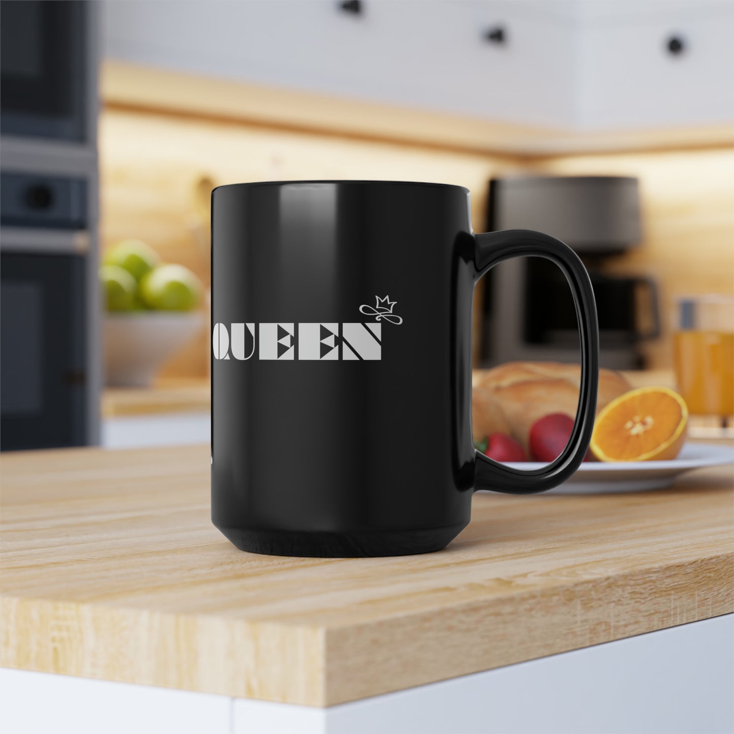 Chefao Queen I, Black Mug, 15oz