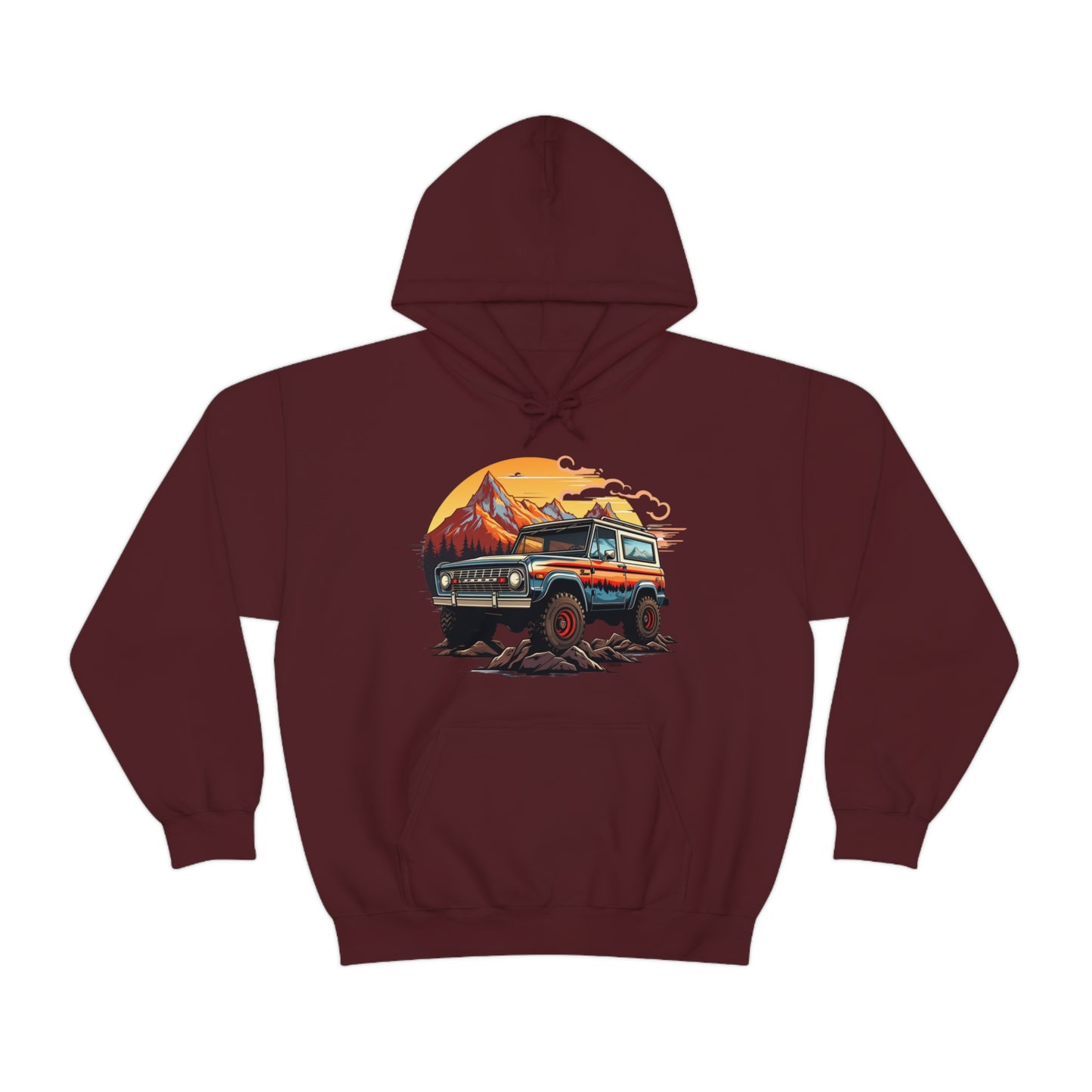 Retro, Rugged Charm, Unisex Heavy Blend Hooded Sweatshirt