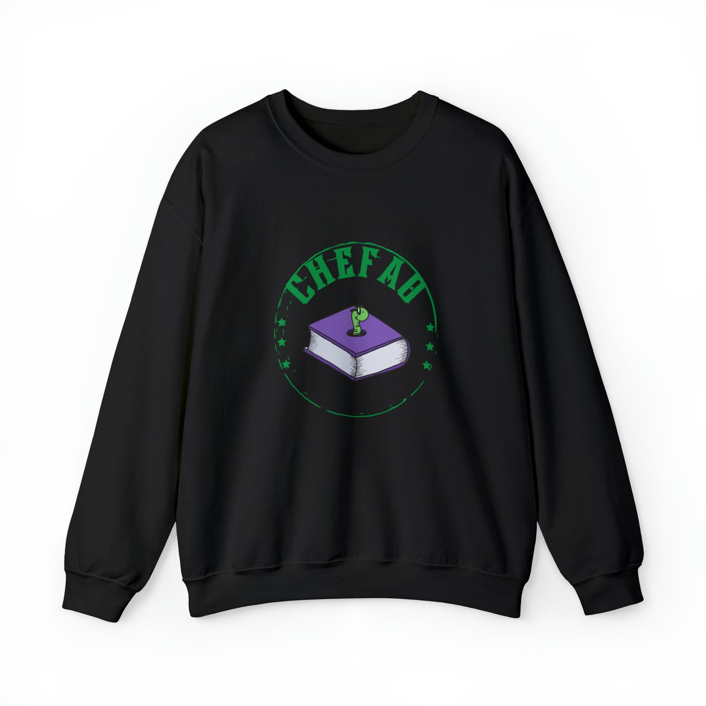 Chefao Bookworm I, Unisex Heavy Blend Crewneck Sweatshirt