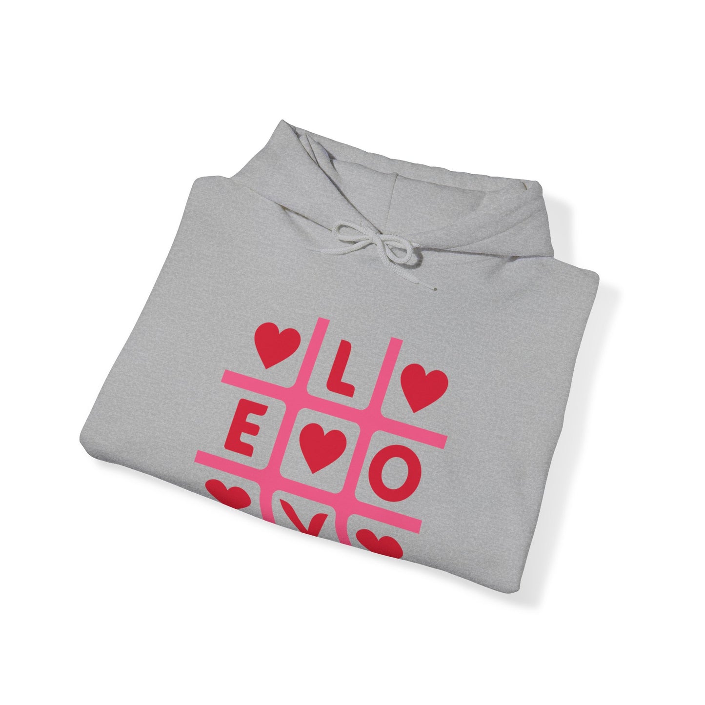 Chefao Love Tic Tac Toe I, Unisex Heavy Blend Hooded Sweatshirt