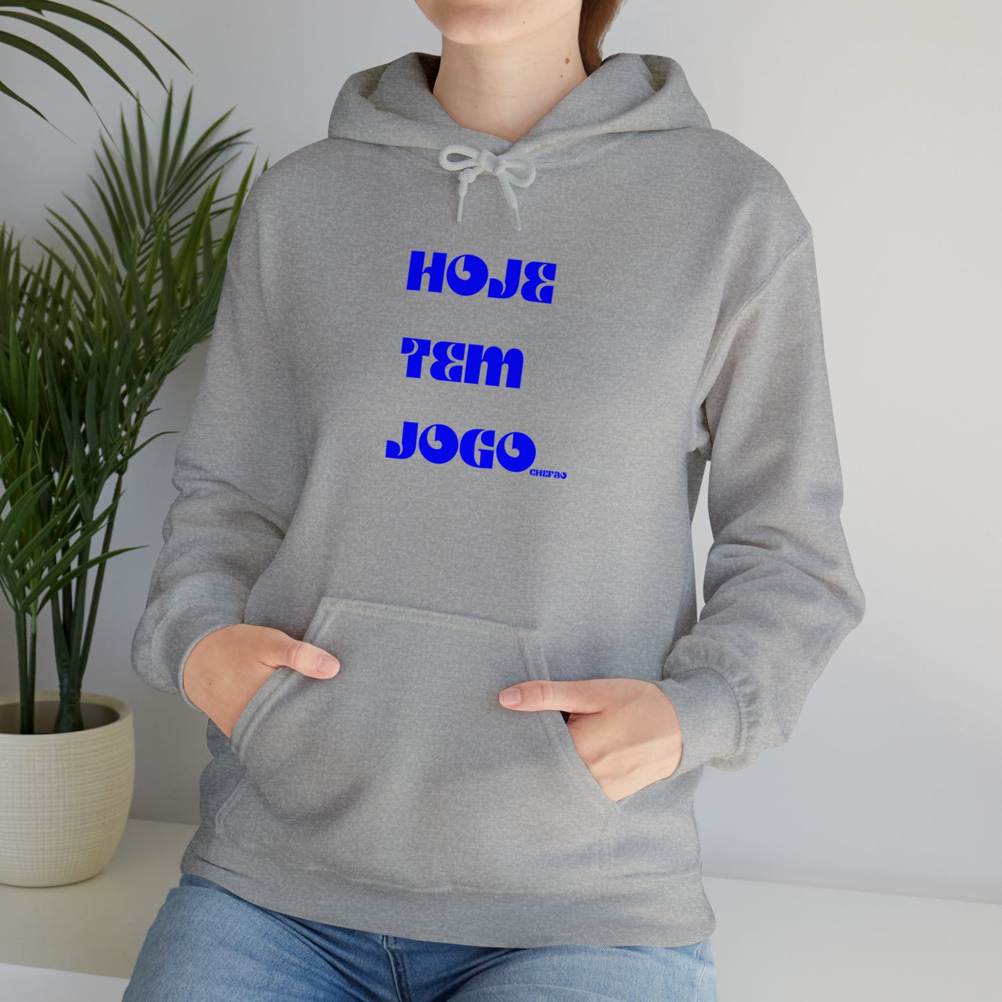 Hoje Tem Jogo I, Unisex Heavy Blend Hooded Sweatshirt
