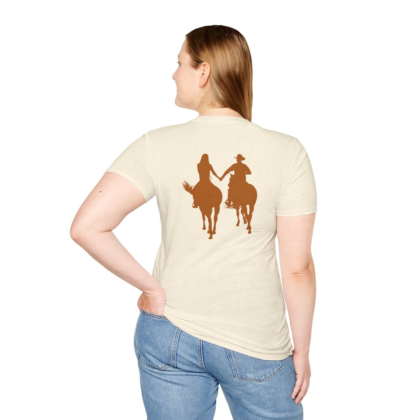Chefao Cowboy and Cowgirl I, Unisex Softstyle T-Shirt
