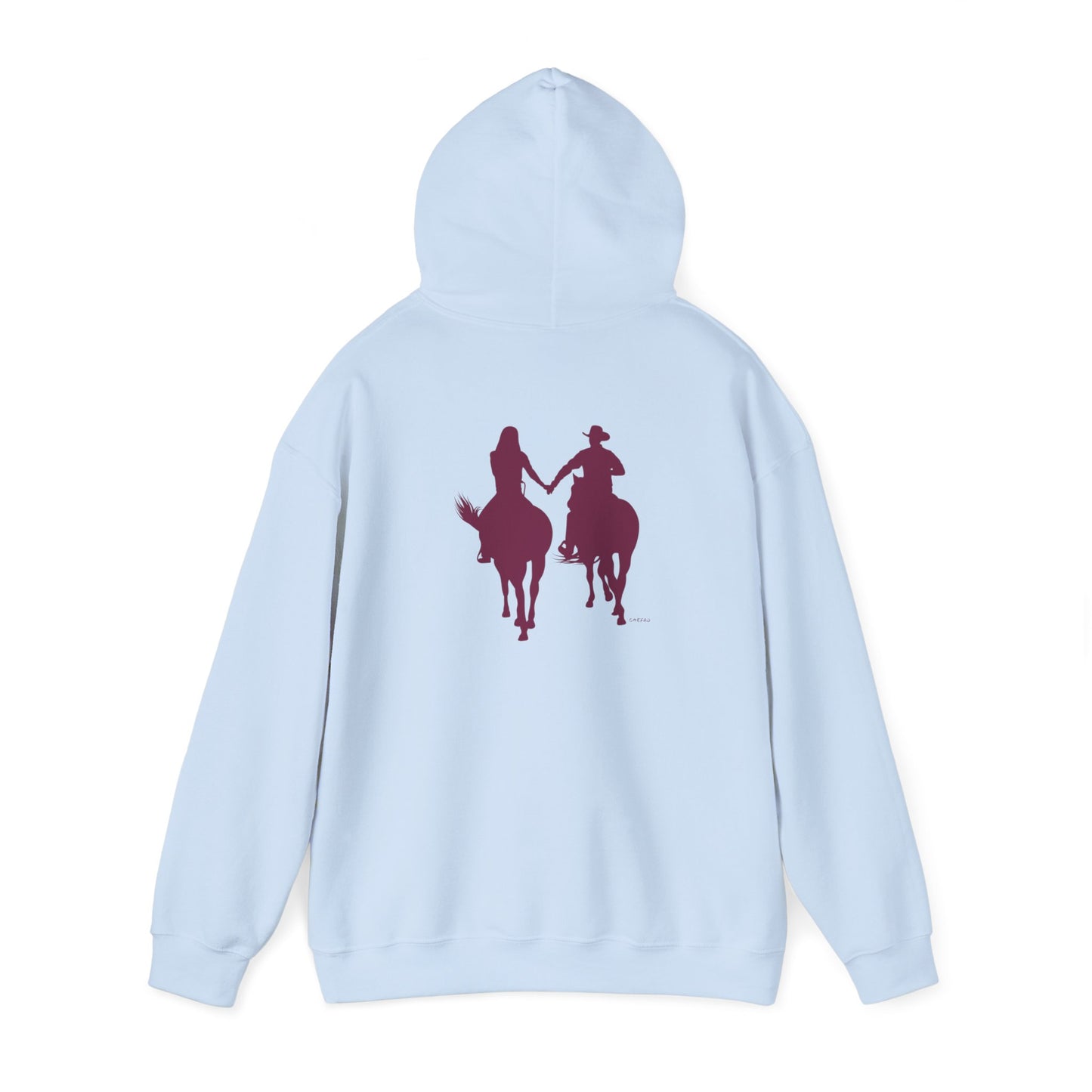 Chefao Cowboy and Cowgirl I, Unisex Heavy Blend Hooded Sweatshirt