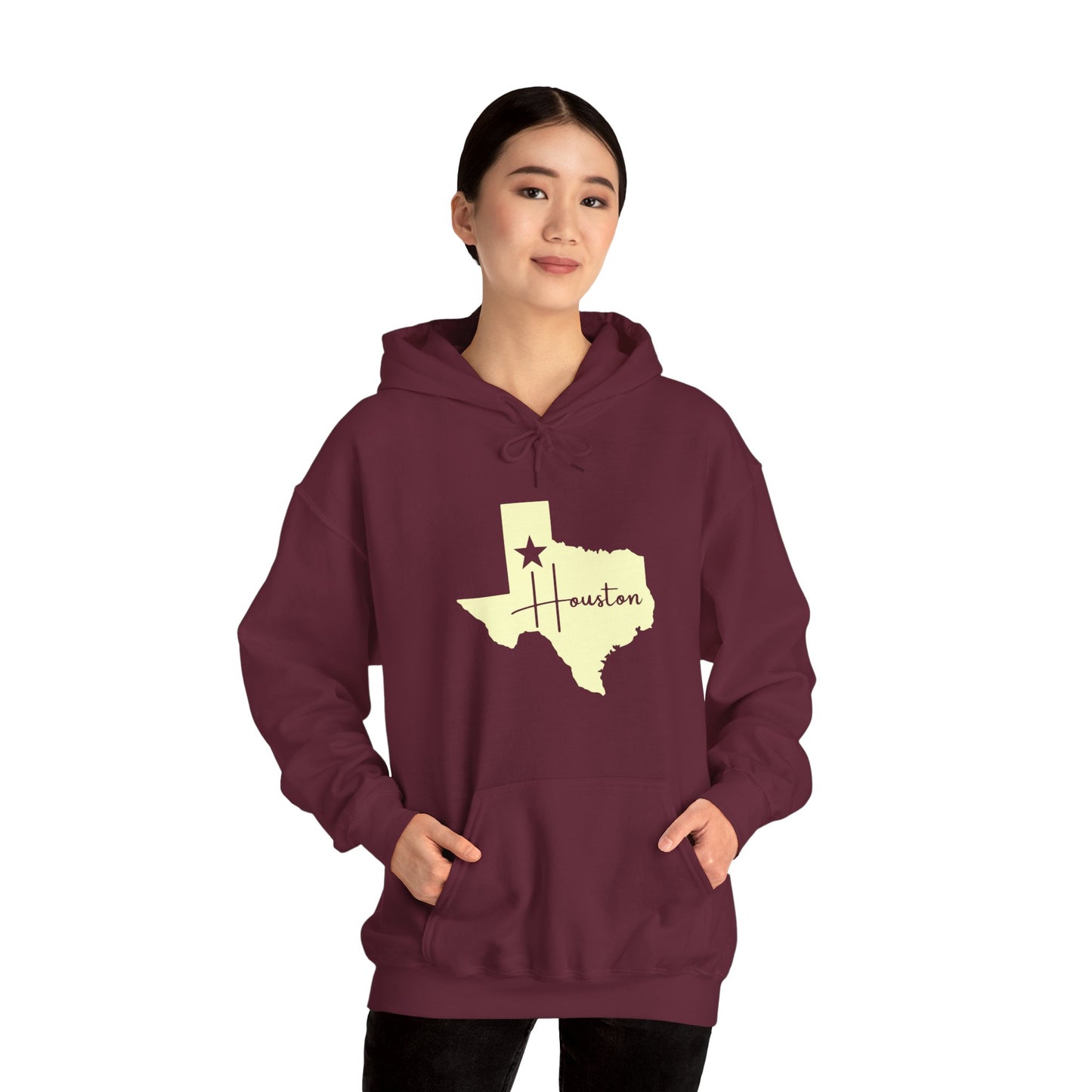 Chefao Houston, Texas I, Unisex Heavy Blend Hooded Sweatshirt