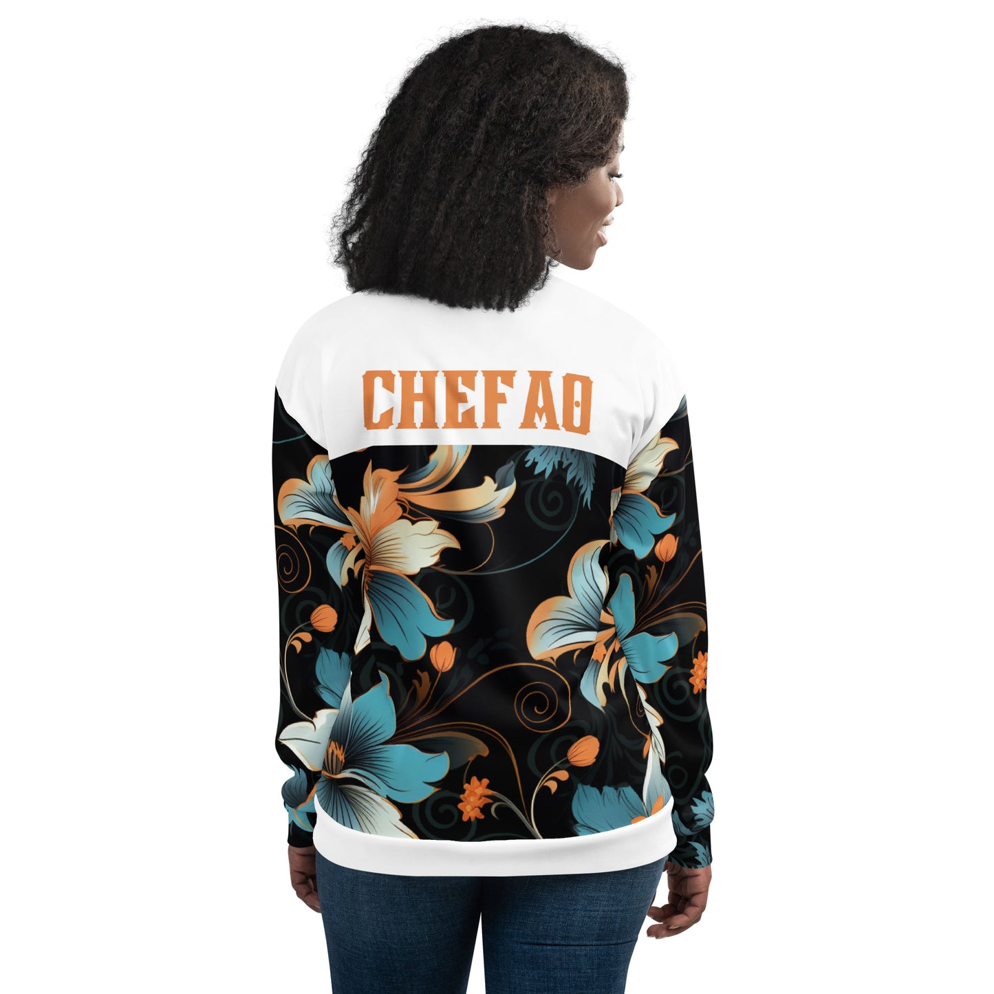 Chefao Floral I, Unisex Bomber Jacket