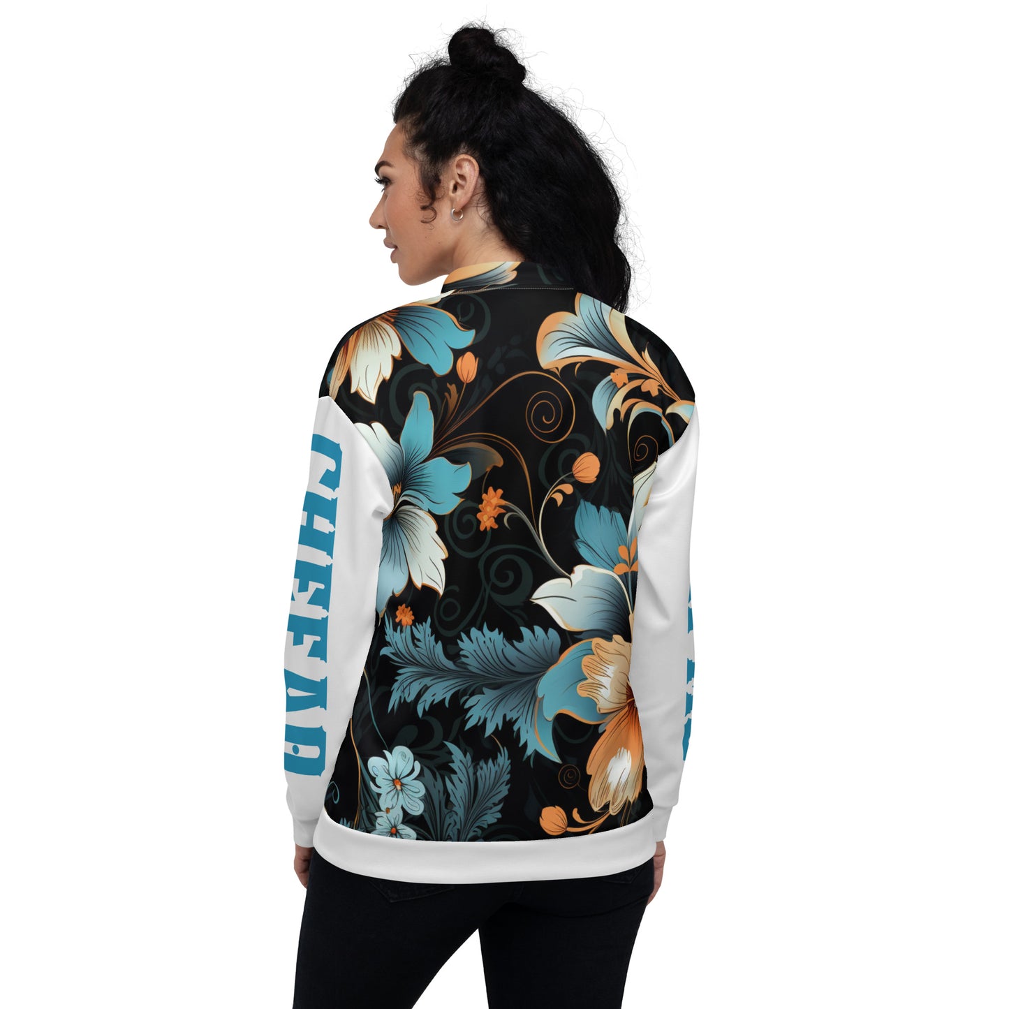 Chefao Floral II, Unisex Bomber Jacket