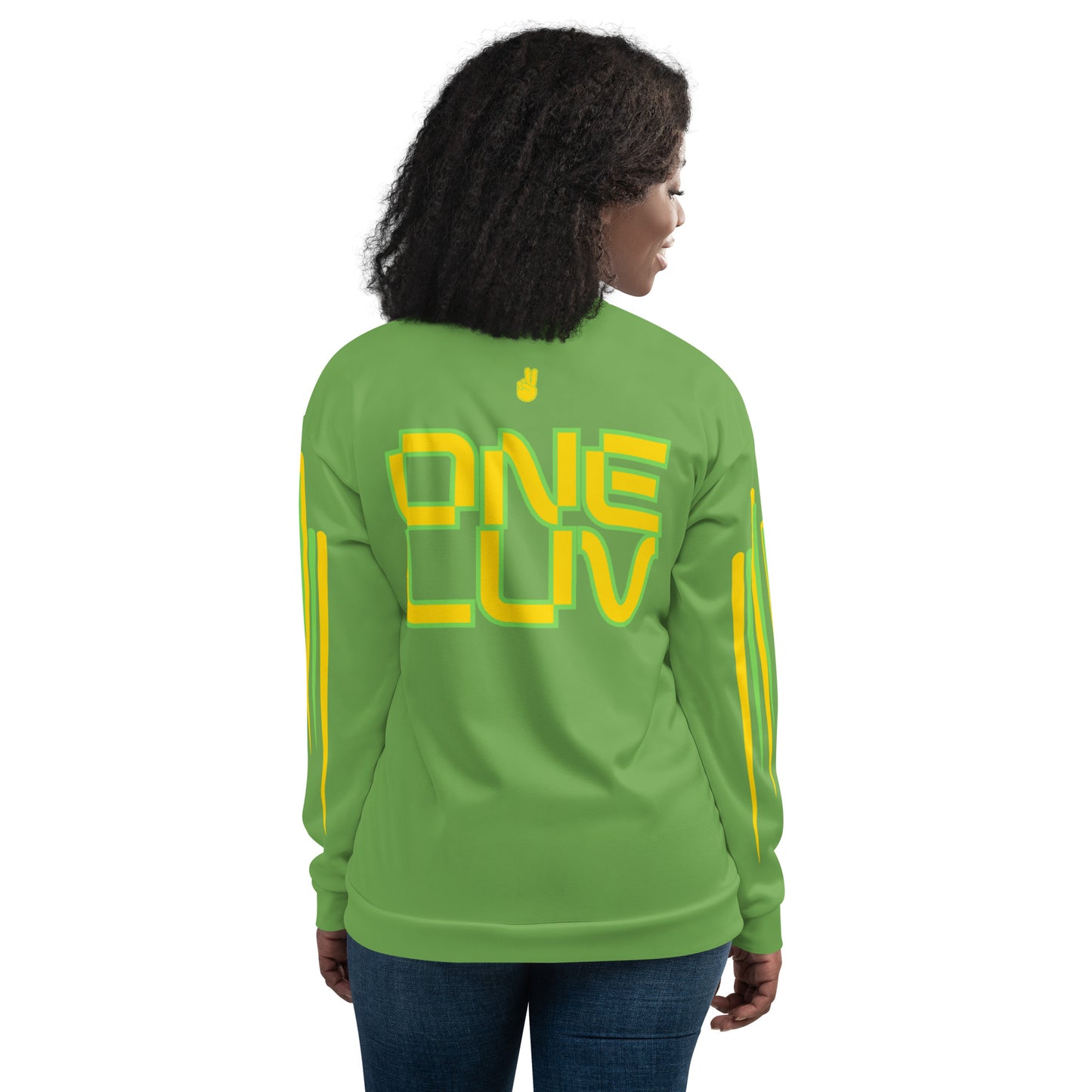 Chefao One Luv I, Unisex Bomber Jacket Green