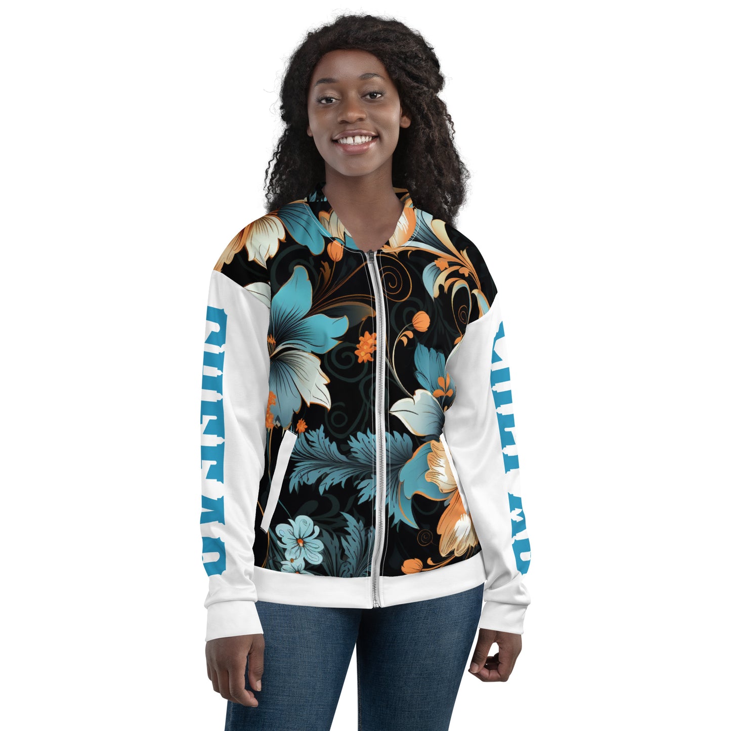Chefao Floral II, Unisex Bomber Jacket