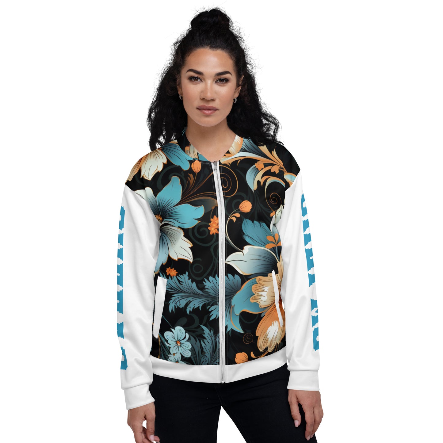 Chefao Floral II, Unisex Bomber Jacket
