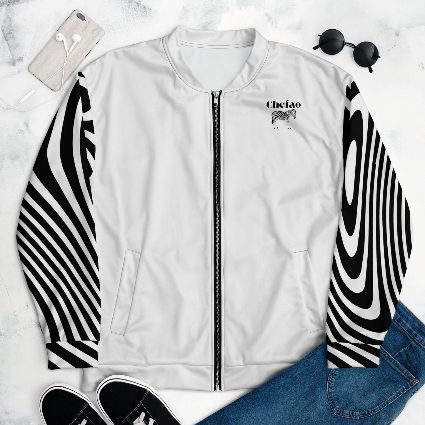 Chefao Zebra II, Unisex Bomber Jacket