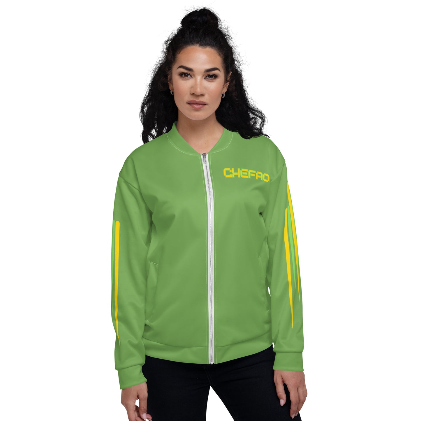 Chefao One Luv I, Unisex Bomber Jacket Green