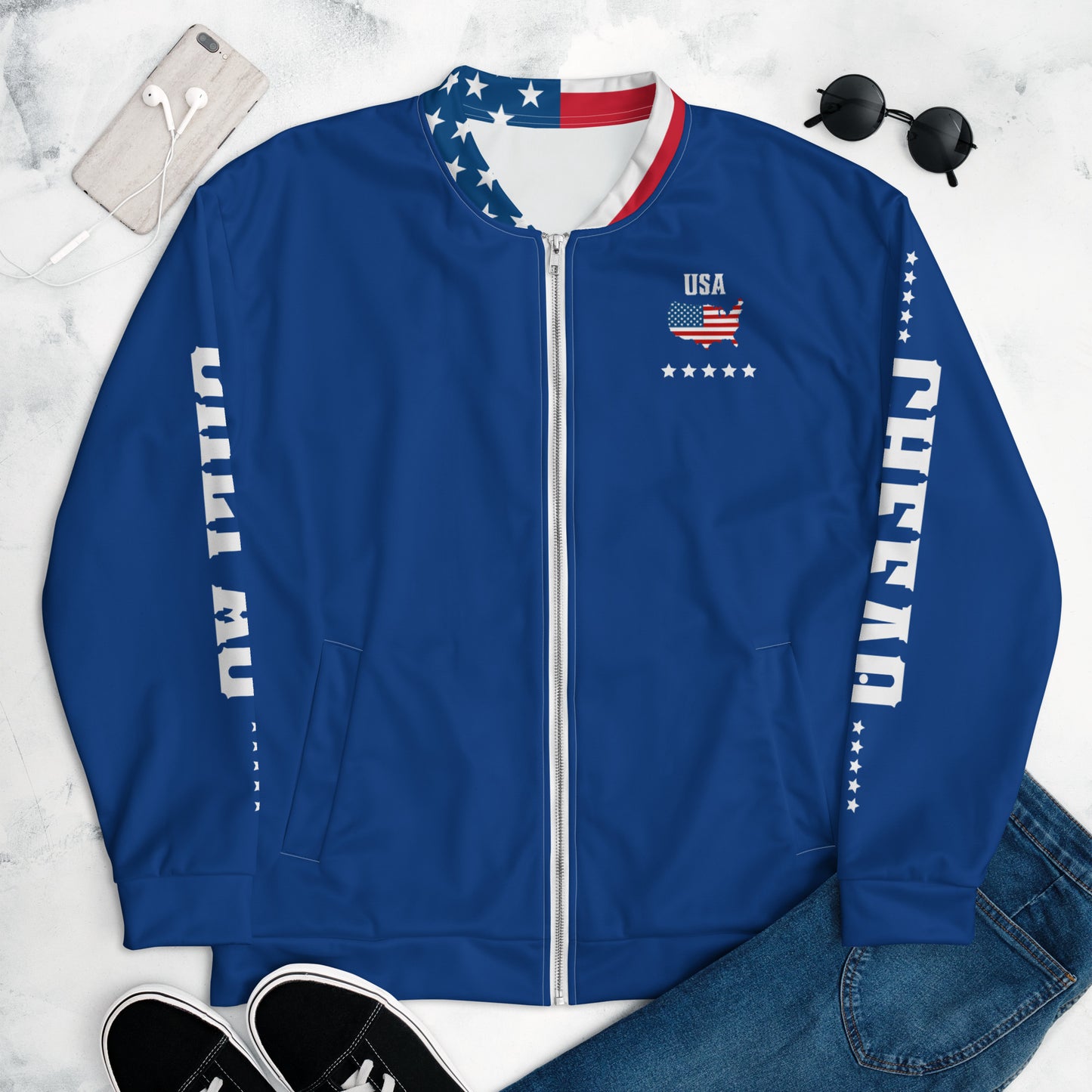 Chefao USA I, Unisex Bomber Jacket