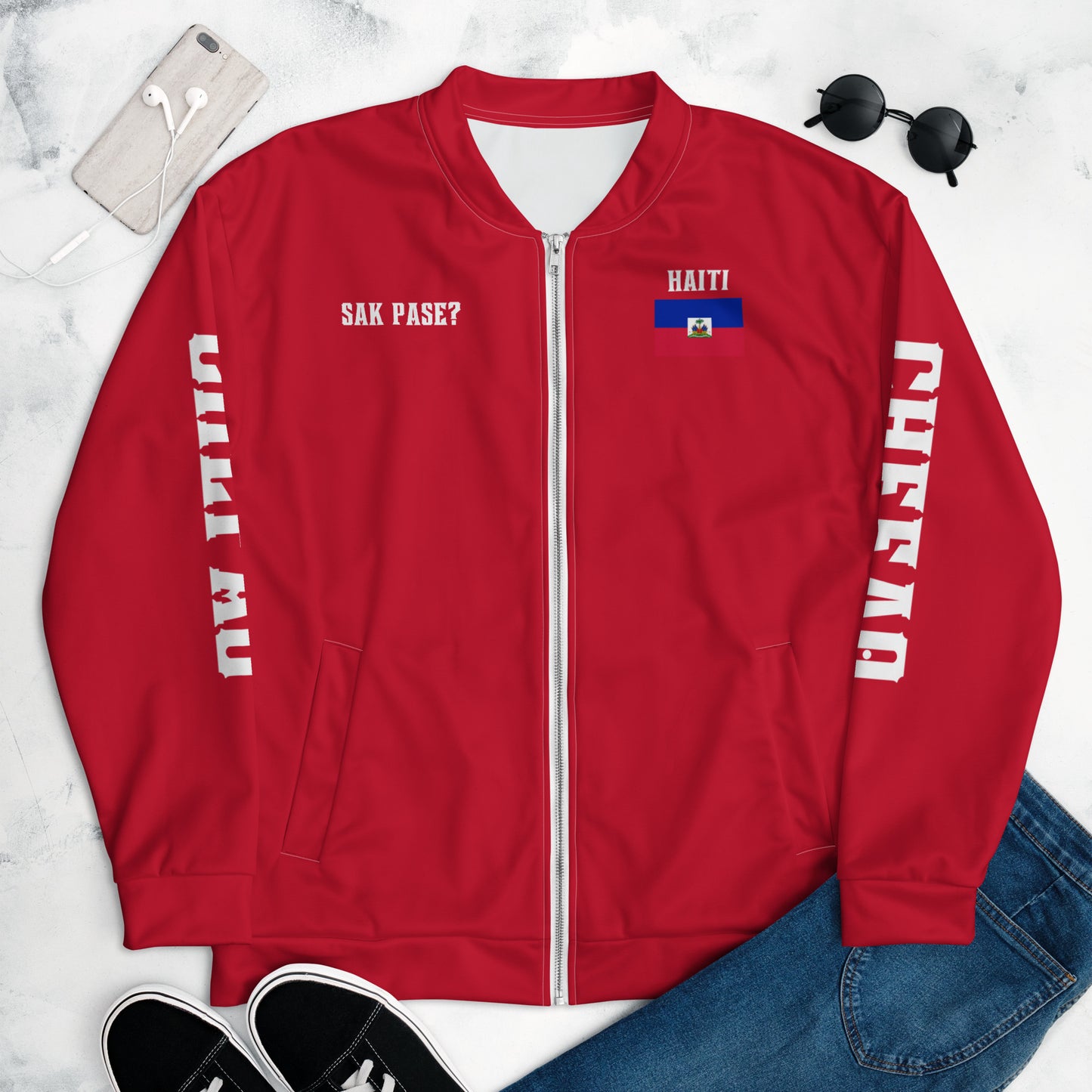 Chefao Haiti I, Unisex Bomber Jacket