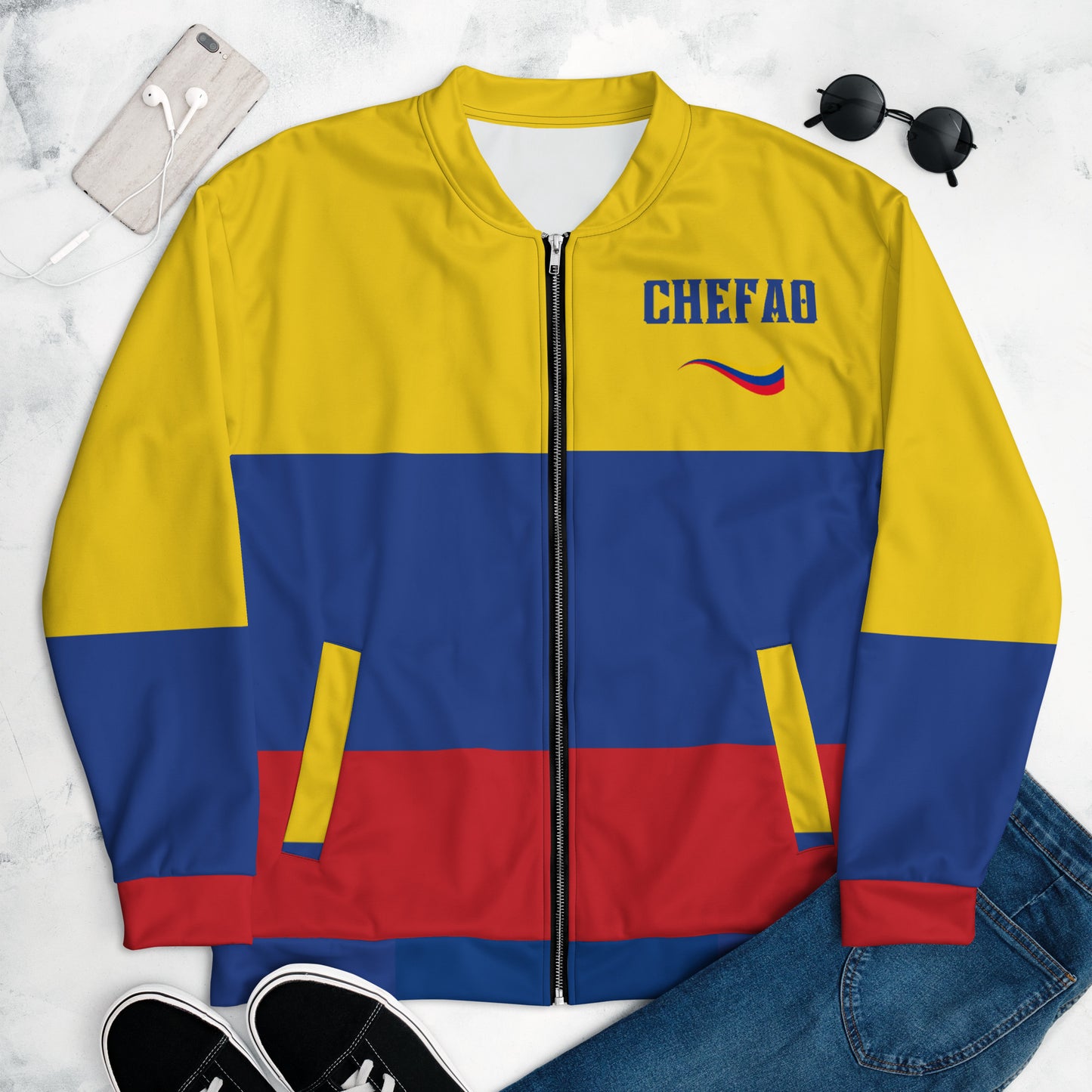 Chefao Colombia I, Unisex Bomber Jacket