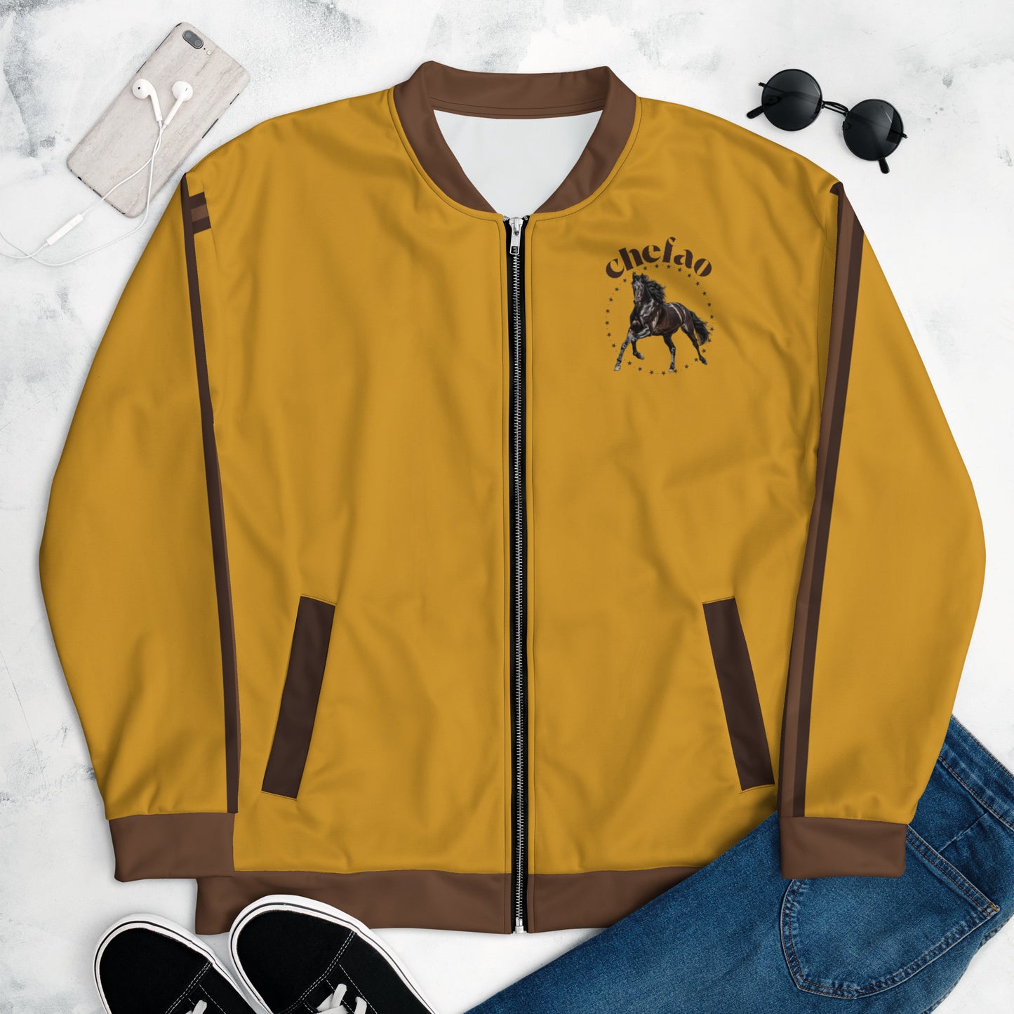 Chefao Horse III, Unisex Bomber Jacket