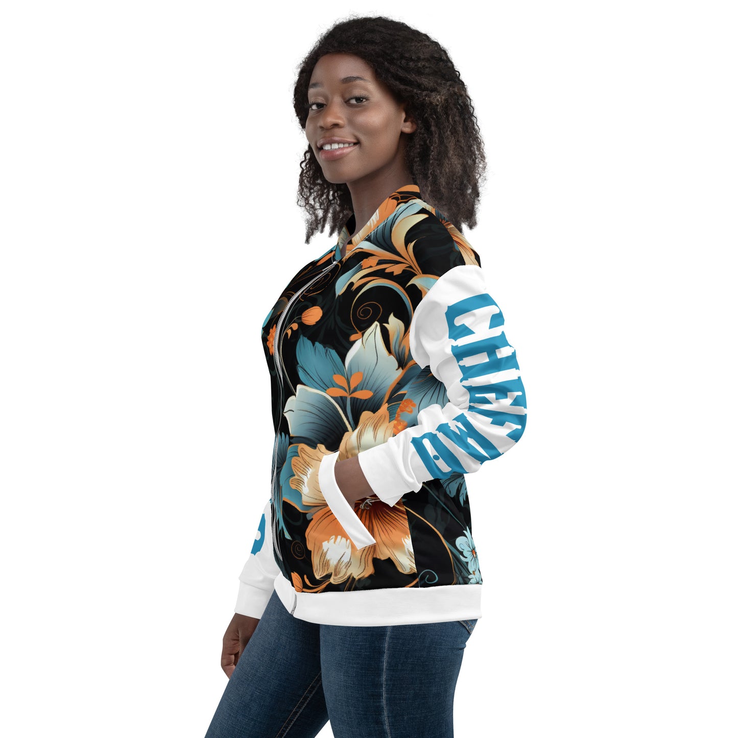 Chefao Floral II, Unisex Bomber Jacket