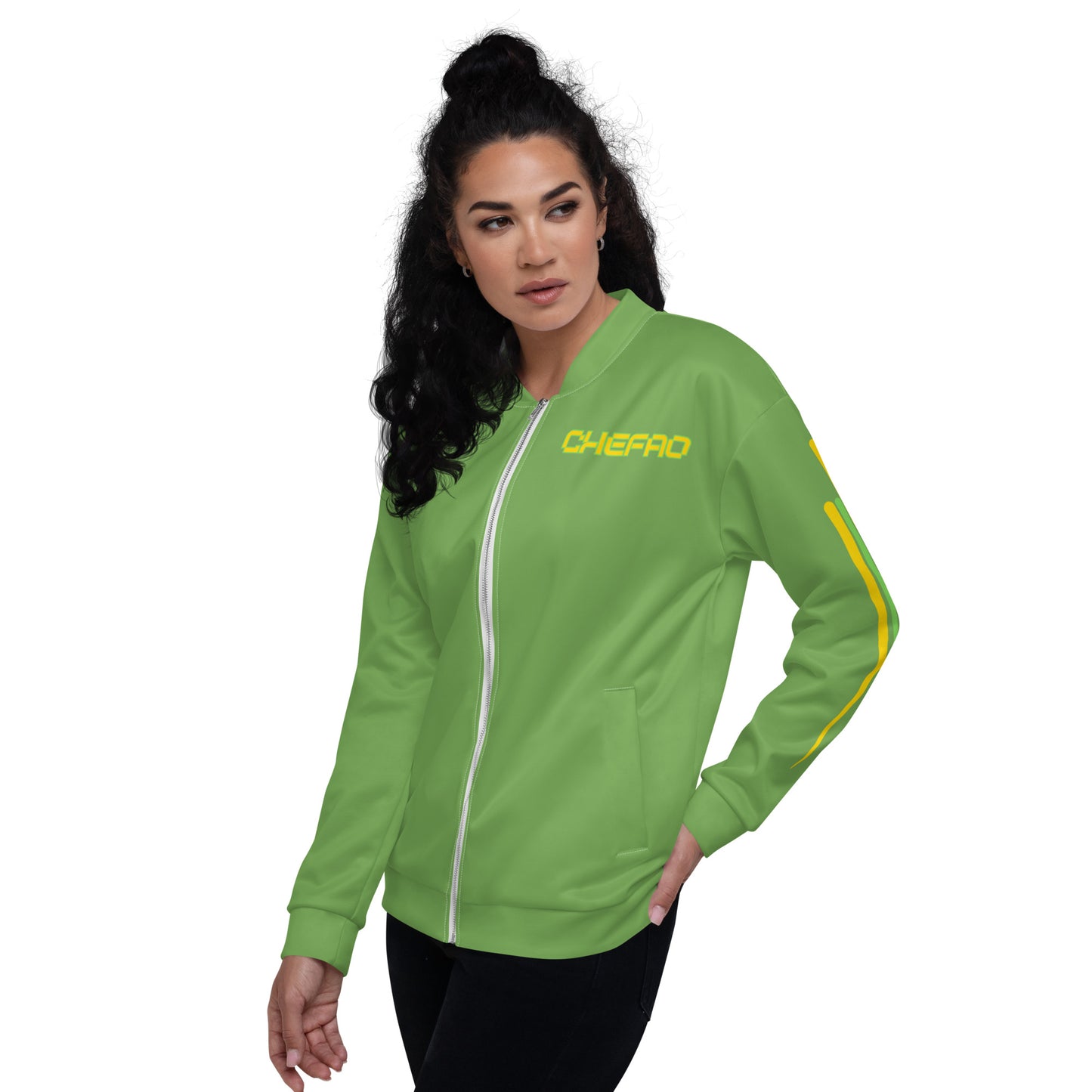 Chefao One Luv I, Unisex Bomber Jacket Green